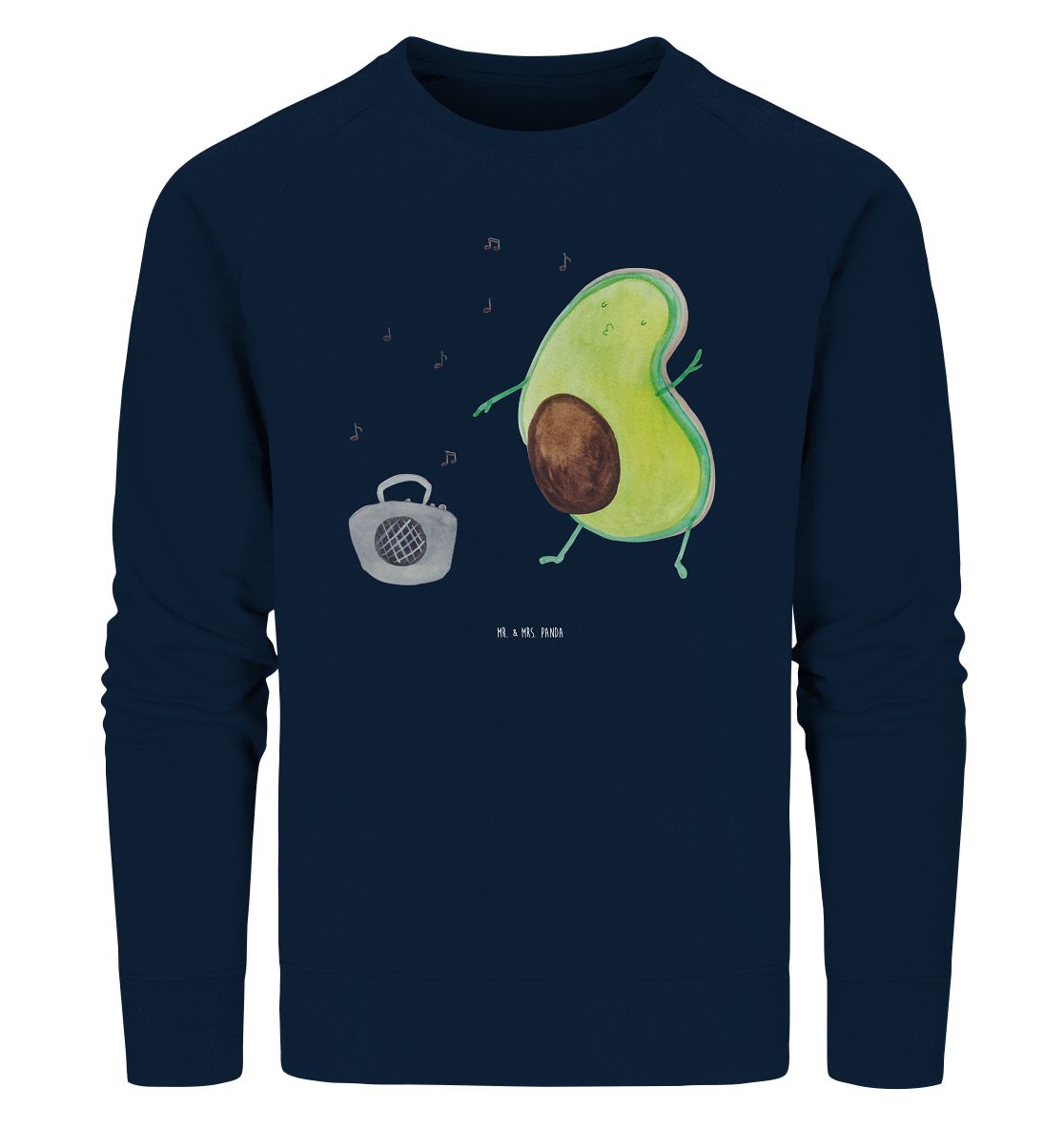 Longpullover Avocado Tanzen Größe L - French Navy - Geschenk, Pullover, Gesund, Pu