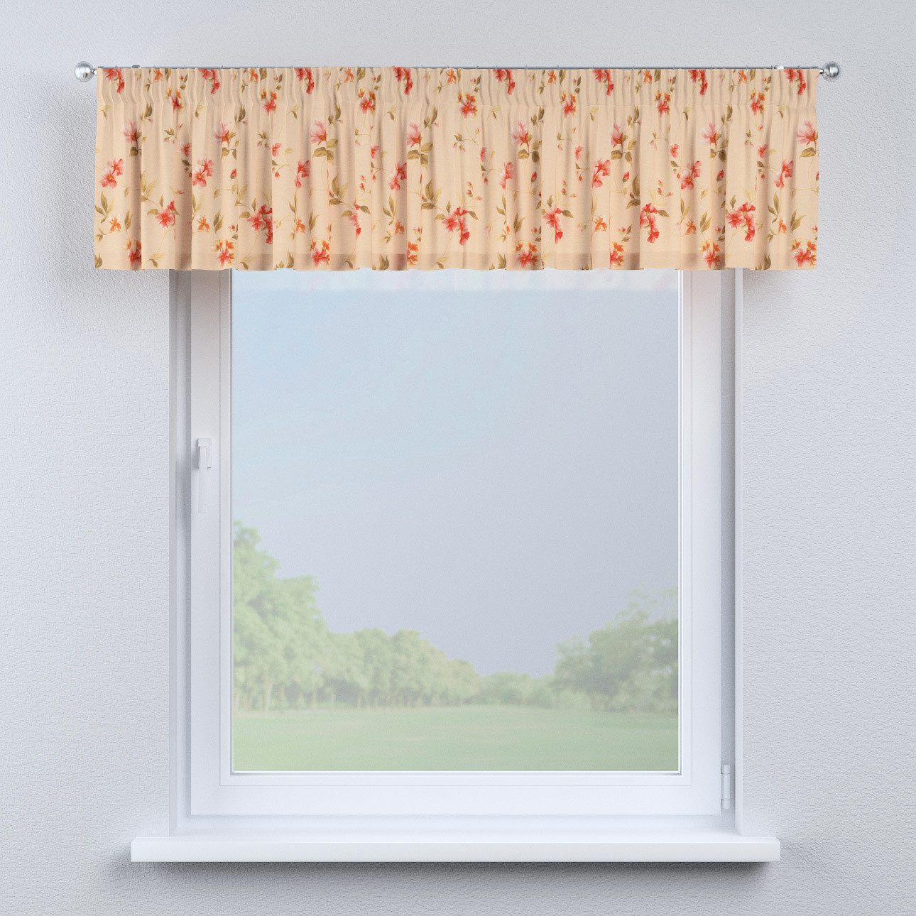 Kurzgardine mit Kräuselband, blau-grün, 130 x 40 cm, Londres (143-86) günstig online kaufen