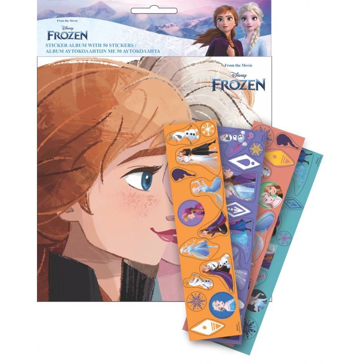 Disney Kreativset Disney Eiskönigin Glamor Stickeralbum mit 50 Stickern
