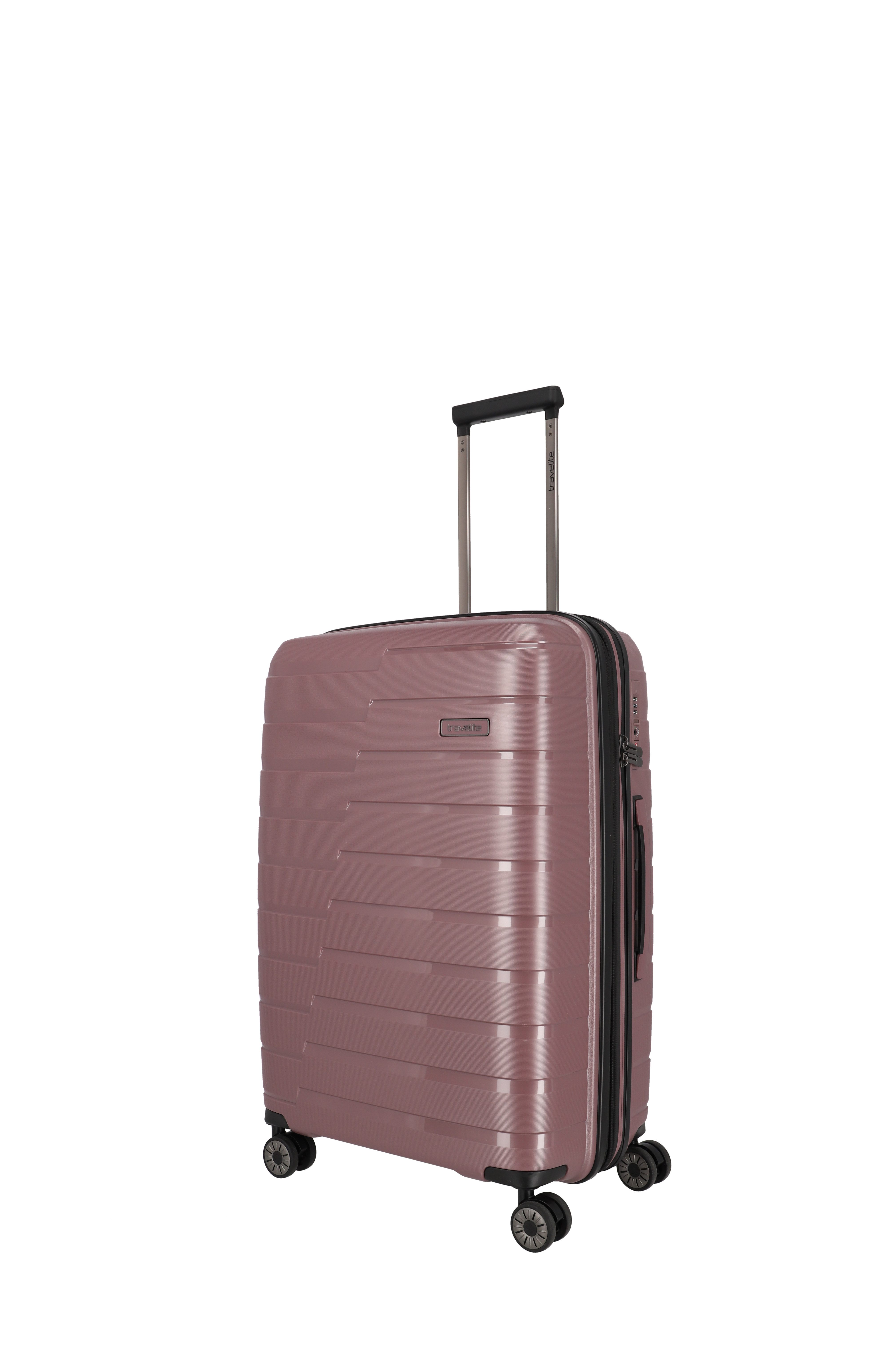 travelite Trolleyset AIR BASE 3-teilig Reisekoffer Hartschale, 4 Rollen, (Set), mit TSA-Schloss und bruchfester Polypropylen-Schale
