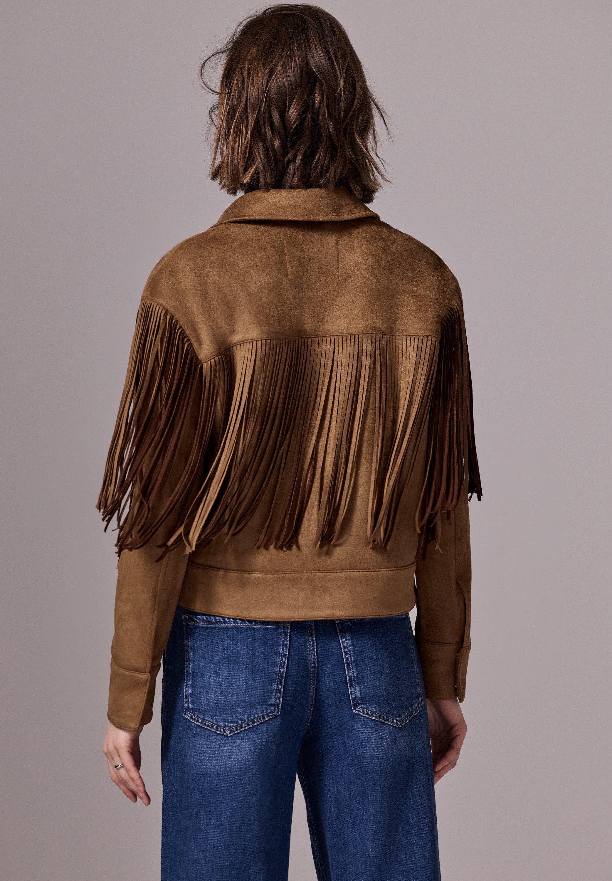 STREET ONE STUDIO Lederimitatjacke mit Kragen günstig online kaufen