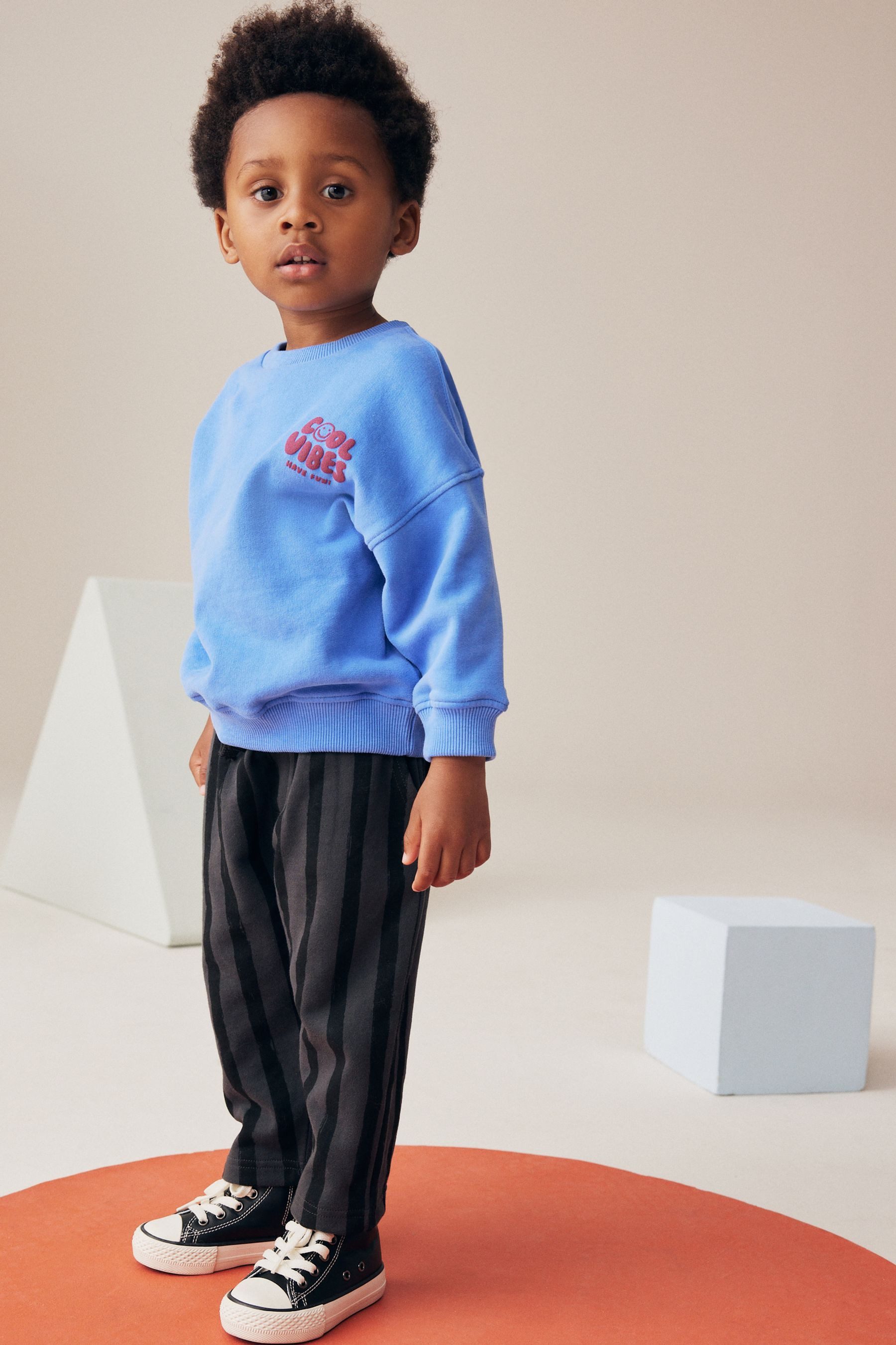 Next Sweatanzug Sweatshirt und gestreifte Jogginghose günstig online kaufen