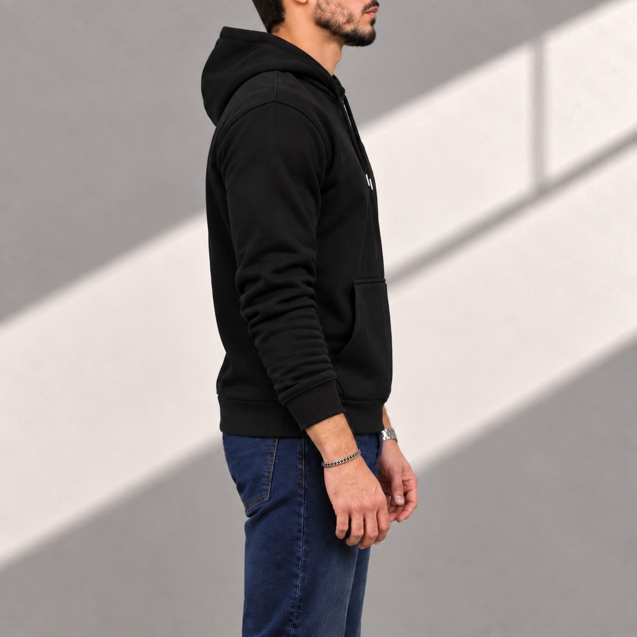 S&S Kapuzensweatshirt Hoodie Herren Kapuzenpullover Moderne Sweatshirt Baumwollmischung (Packung, 1-tlg) Fleece Pullover Hoody – Bild 3 von 5