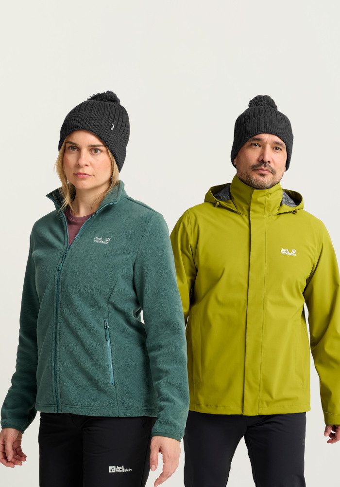 Jack Wolfskin Bommelmütze POM POM BEANIE Bommelmütze, warm, winddicht