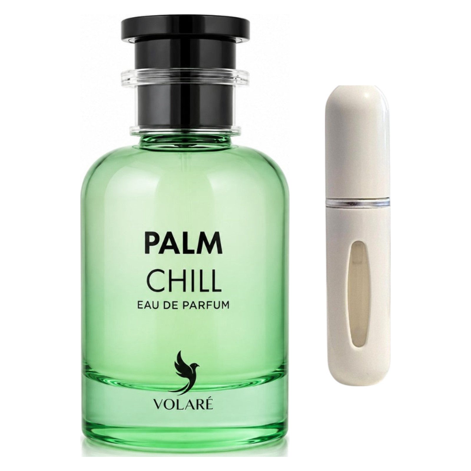 Volaré Perfumes Duft-Set Palm Chill EDP – Frisch Fruchtig + Parfümzerstäuber (leer)