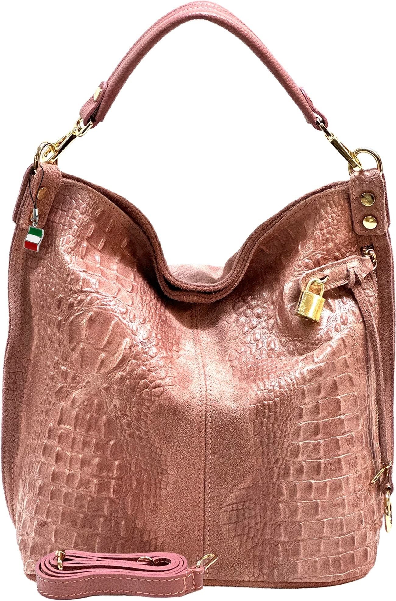 Beuteltasche Florence Beuteltasche Echtleder rosa
