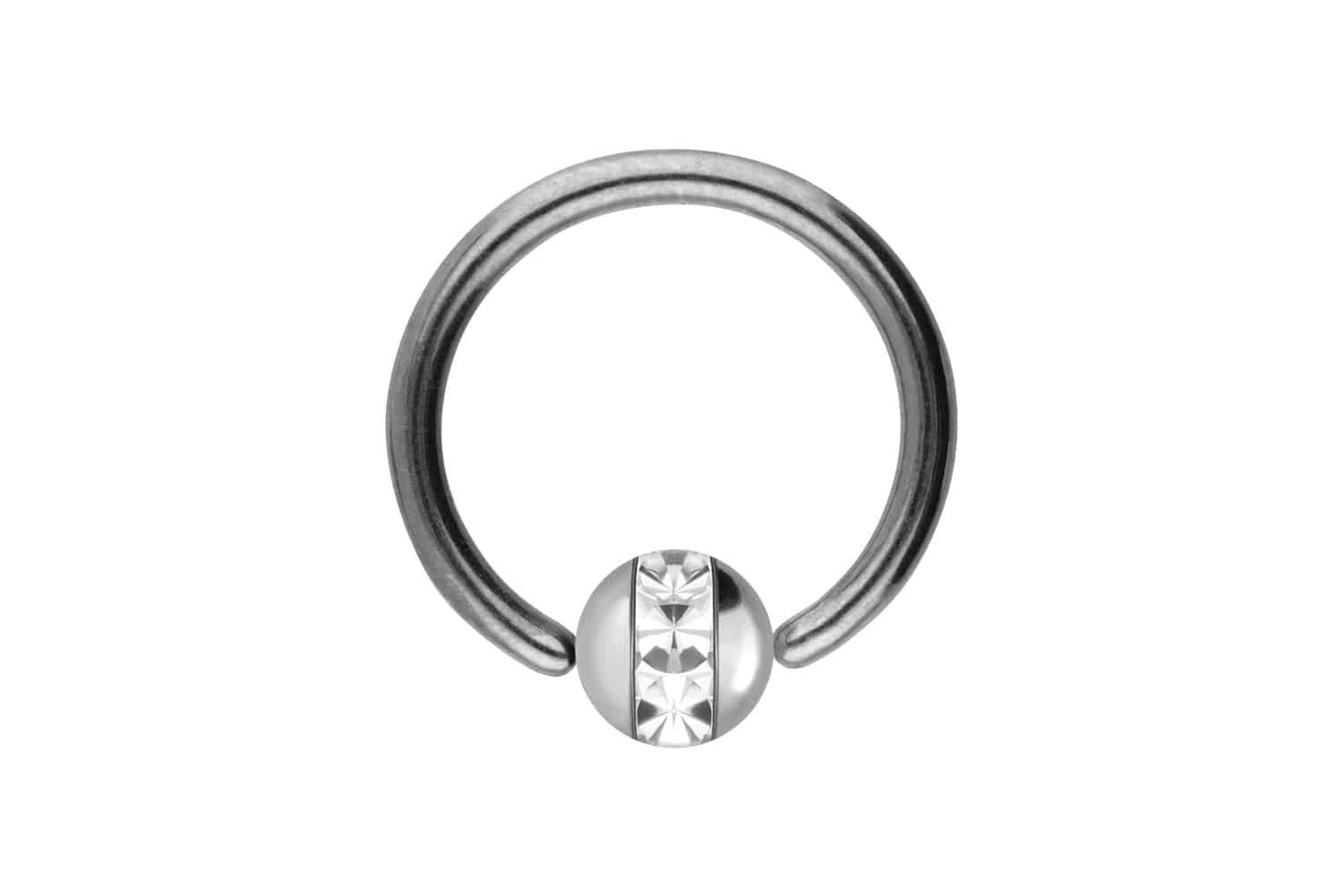 Nasenpiercing Chirurgenstahl Klemmkugelring EPOXY-RING-KUGEL