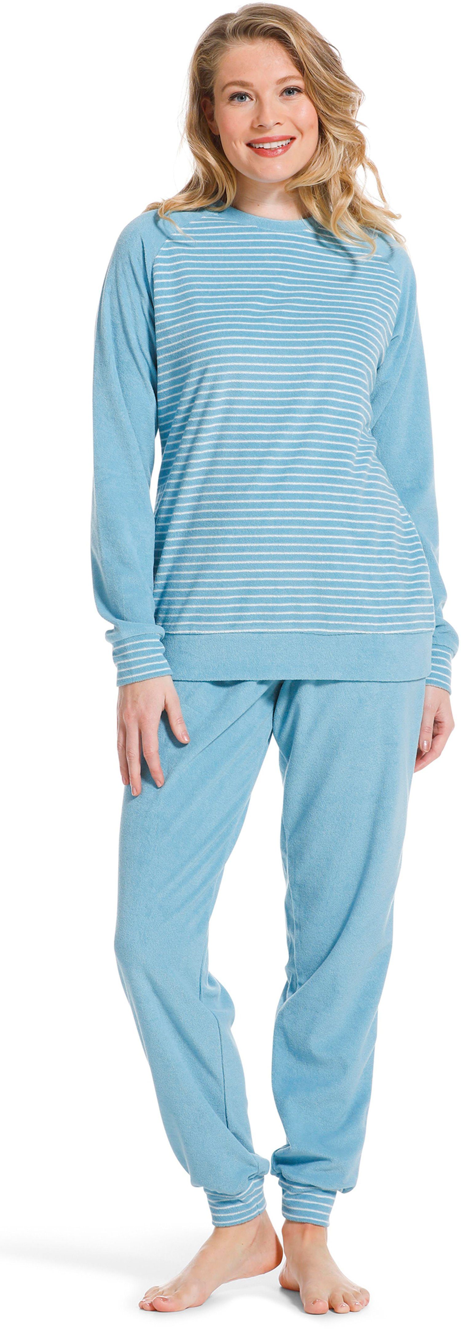 Pastunette Schlafanzug Damen Frottee Schlafanzug (2 tlg) auch in großen Größen