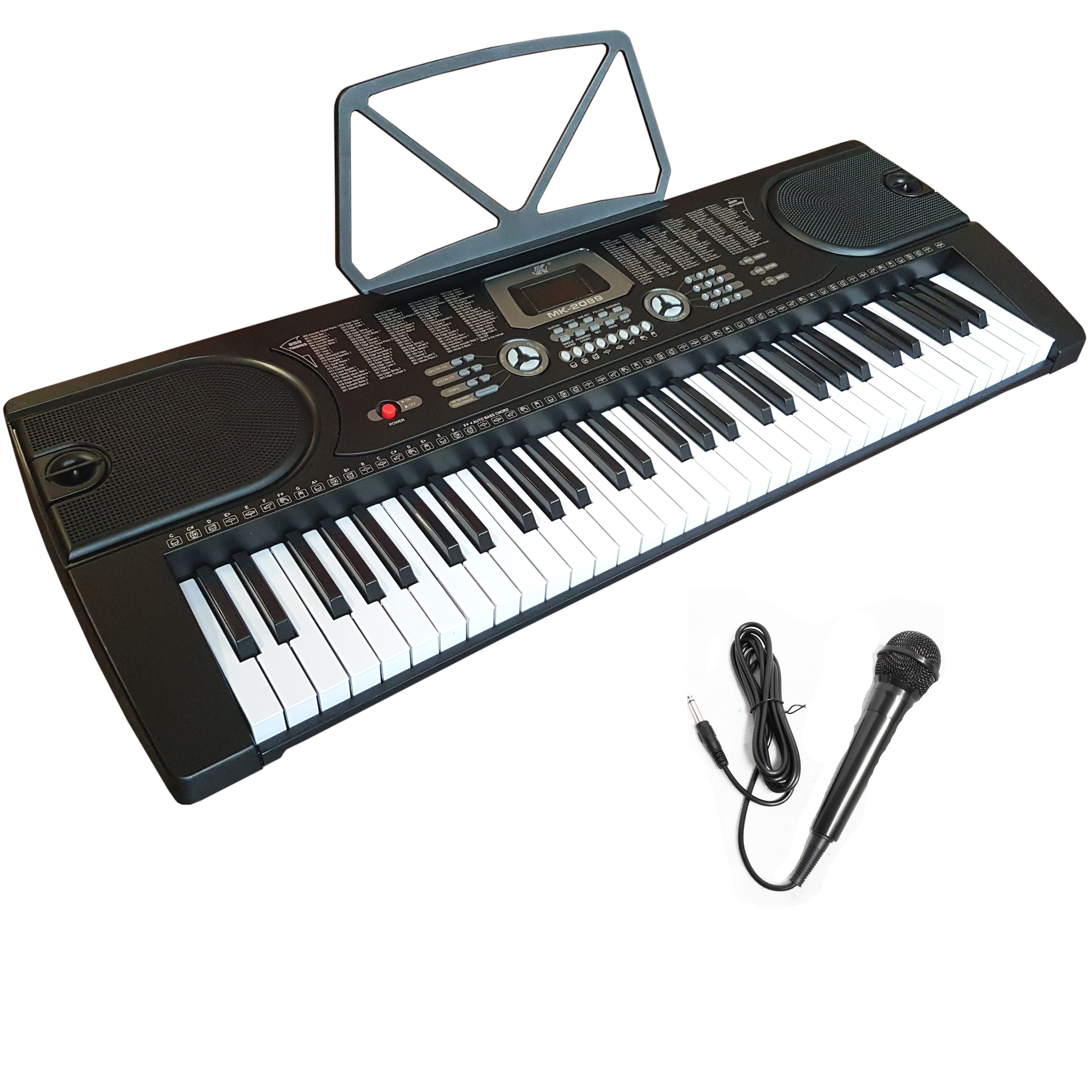 MSA Home-Keyboard 61 Tasten Keyboard, E-Piano, Digital im Set, (Keyboardständer, Keyboardbank, Mikrofon)