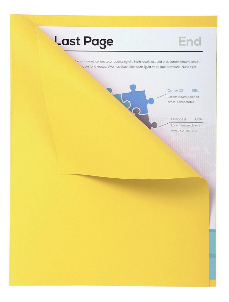 Thumbnail - EXACOMPTA Organisationsmappe 5x 100er Packung FOREVER® 170 mit rotem Rand - Gelb - 421005E, Aktendeckel