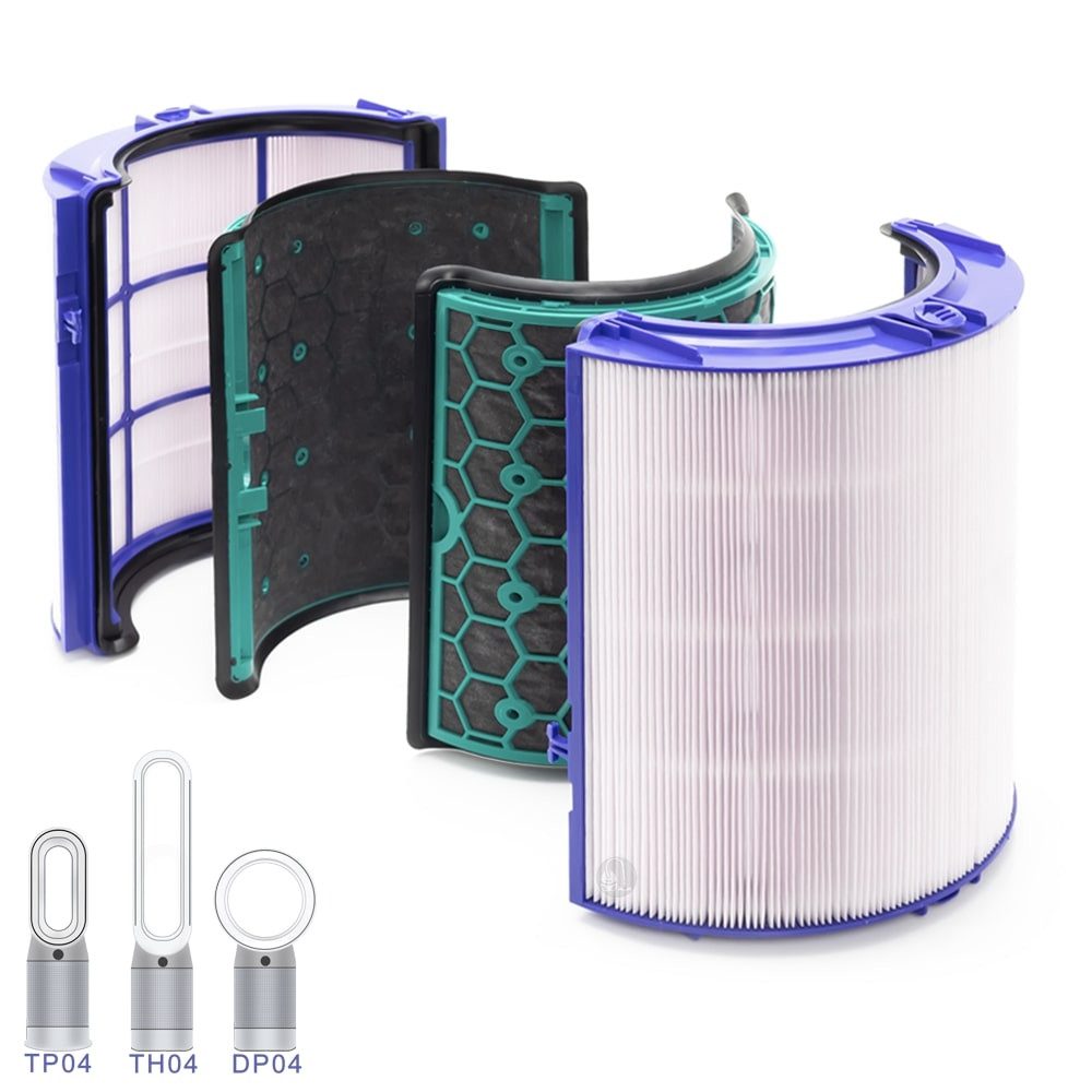 PRIMEBAG Aktivkohlefilter für Luftreiniger Dyson TP04 DP04 HP04 Pure Cool Link kompatibel, Zubehör für Luftreiniger Filter für Dyson TP04 DP04 HP04 Pure Cool Link kompatibel HEPA Aktivkohle