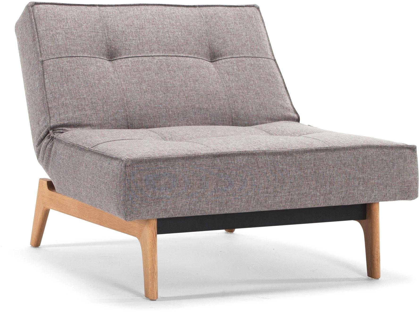 INNOVATION LIVING ™ Sessel Splitback Designsessel, 3-fach verstellbarer Rückenlehne, Breite 90cm, mit Eik Beine, in skandinavischen Design. Reduzierter Preis € 839,99. Unverbindliche Preisempfehlung € 1.108,52