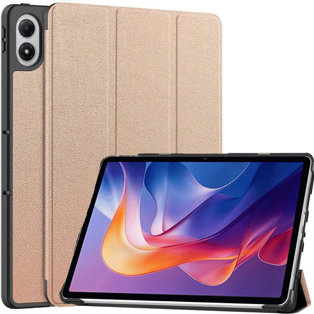 SmartUP Tablet-Hülle für Xiaomi Redmi Pad 2 Tasche Smart Cover Case Klapphülle Schutzglas 11 Zoll, integrierte Standfunktion, integrierter Magnetverschluss