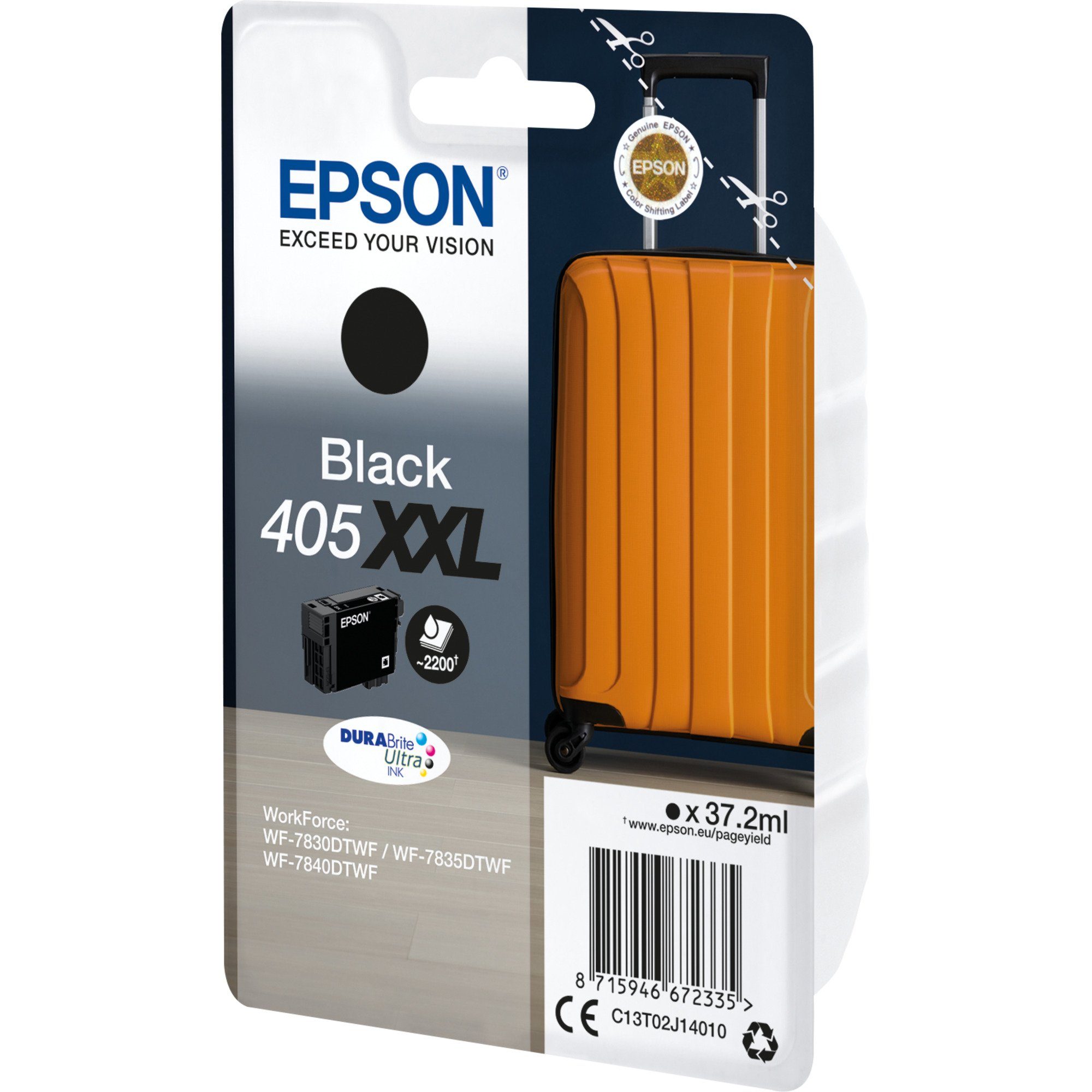 Epson Tintenpatrone Tinte 405XXL schwarz Epson (C13T02J14010)