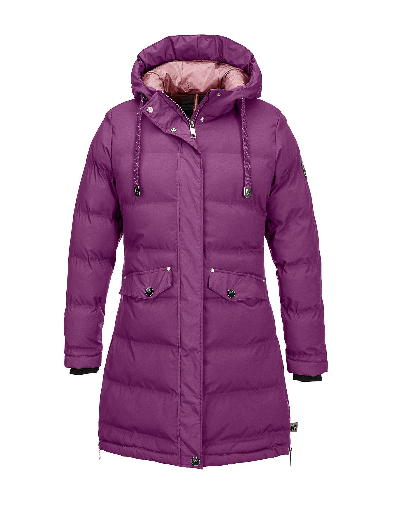 Steppmantel windabweisend wärmend, Schietwetter Damen pink isolierend,