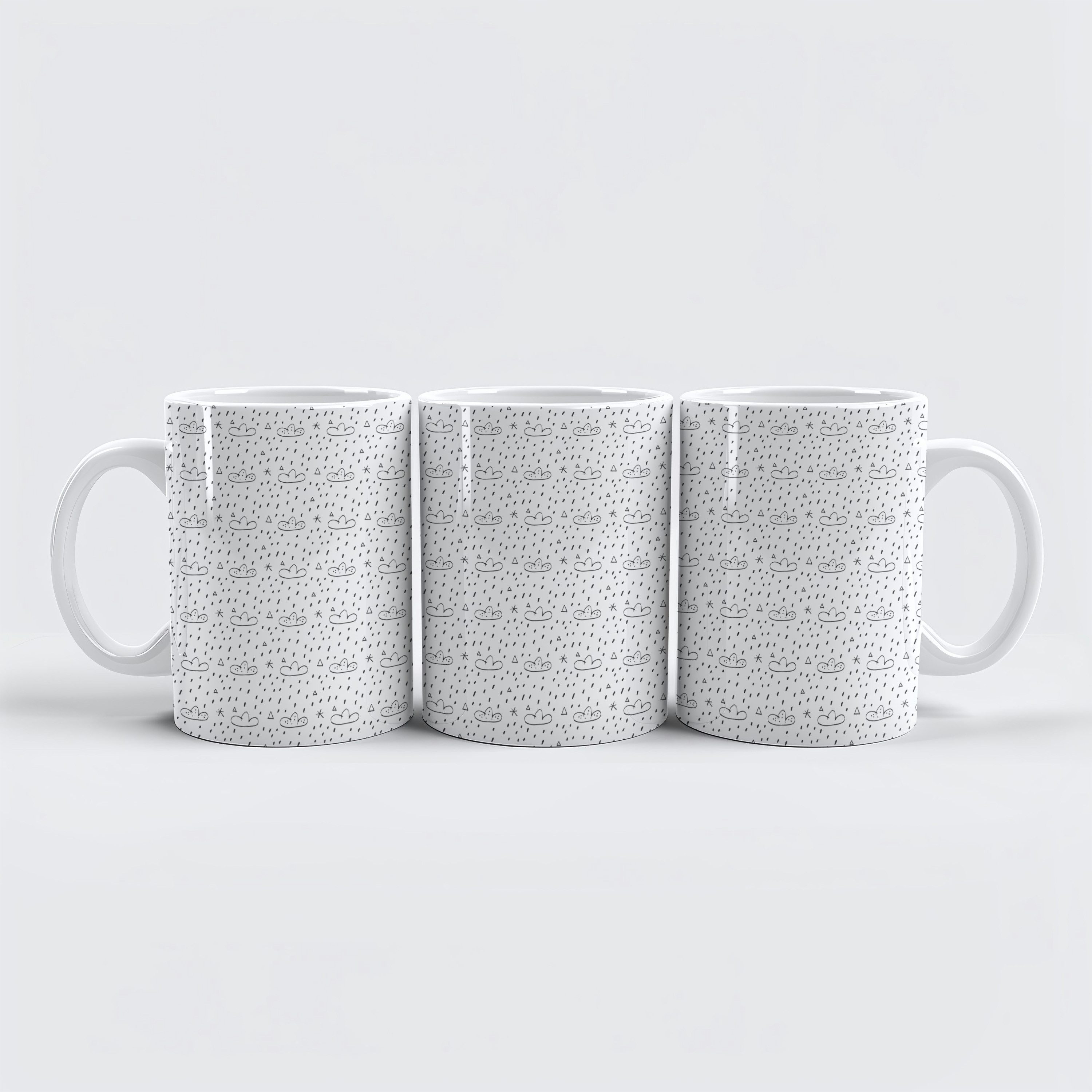 raxxa Tasse "Coquetas nubes sobre blanco", 1-tlg., Keramik