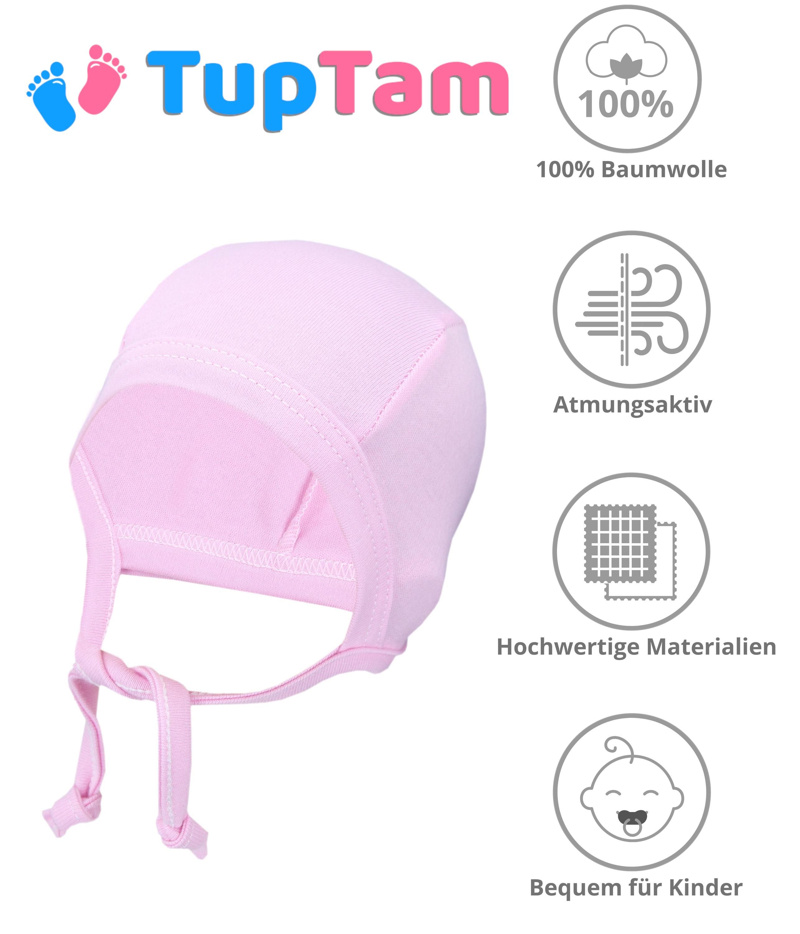 TupTam Erstlingsmütze TupTam Unisex Baby Erstlingsmütze zum Binden 2er Pack