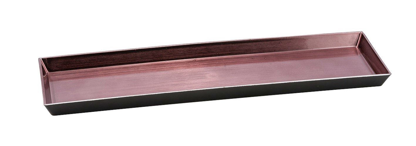 Gehlmann Dekotablett Neu Kunststoffplatte, rechteckig, beere / schwarz