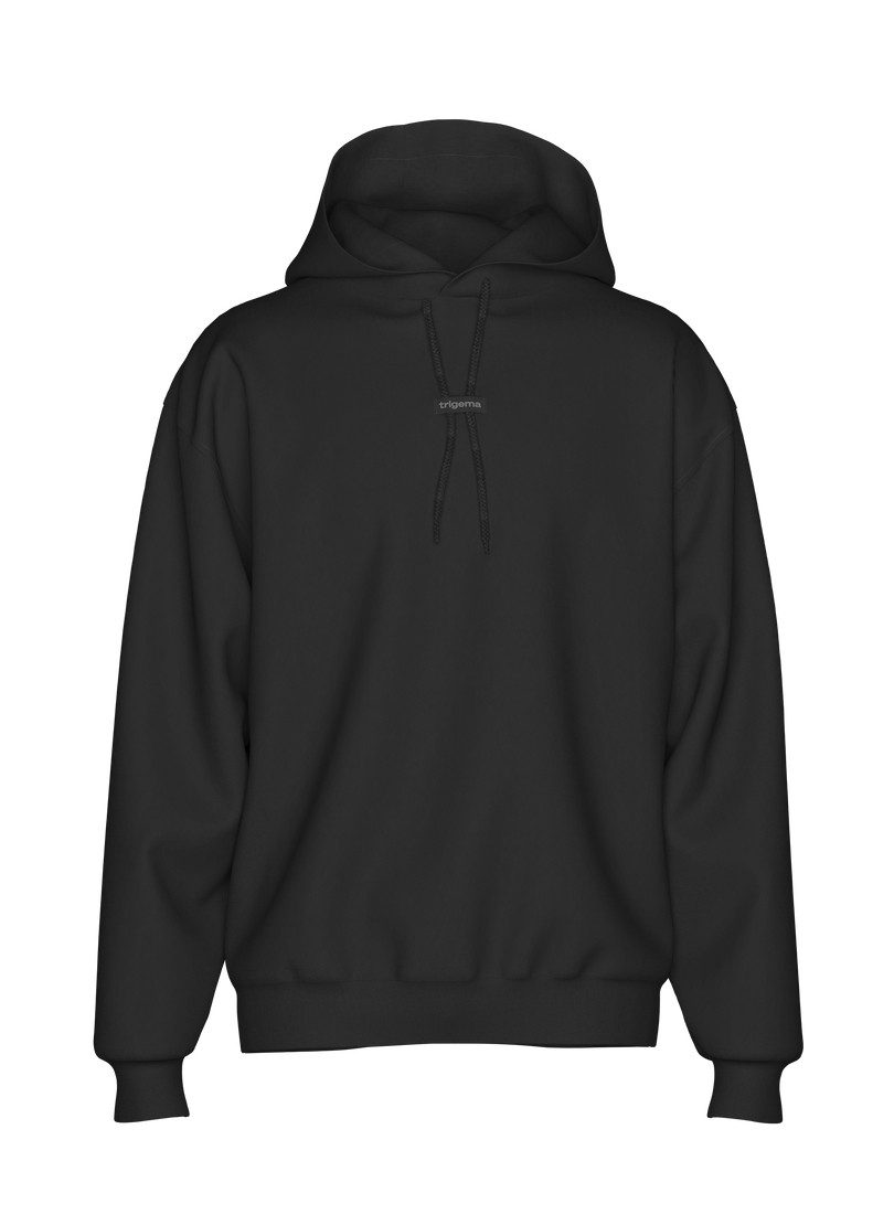 Trigema Kapuzensweatshirt TRIGEMA Hoodie mit modischem Logo-Weblabel günstig online kaufen