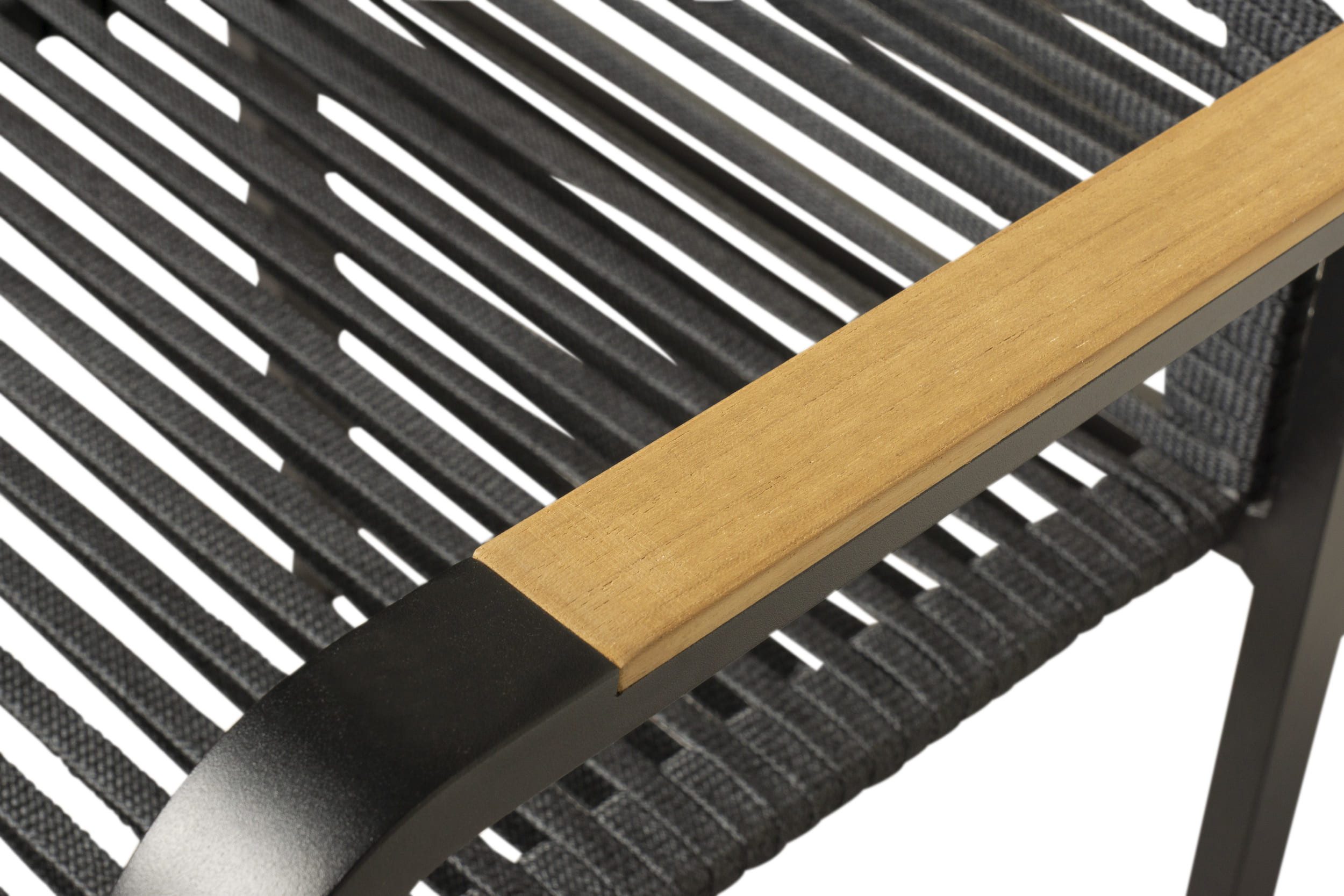 LC Garden Rattanstuhl LC Garden »Toronto« Stapelstuhl Rope schwarz Rope-Geflecht stapelbar (1 St)