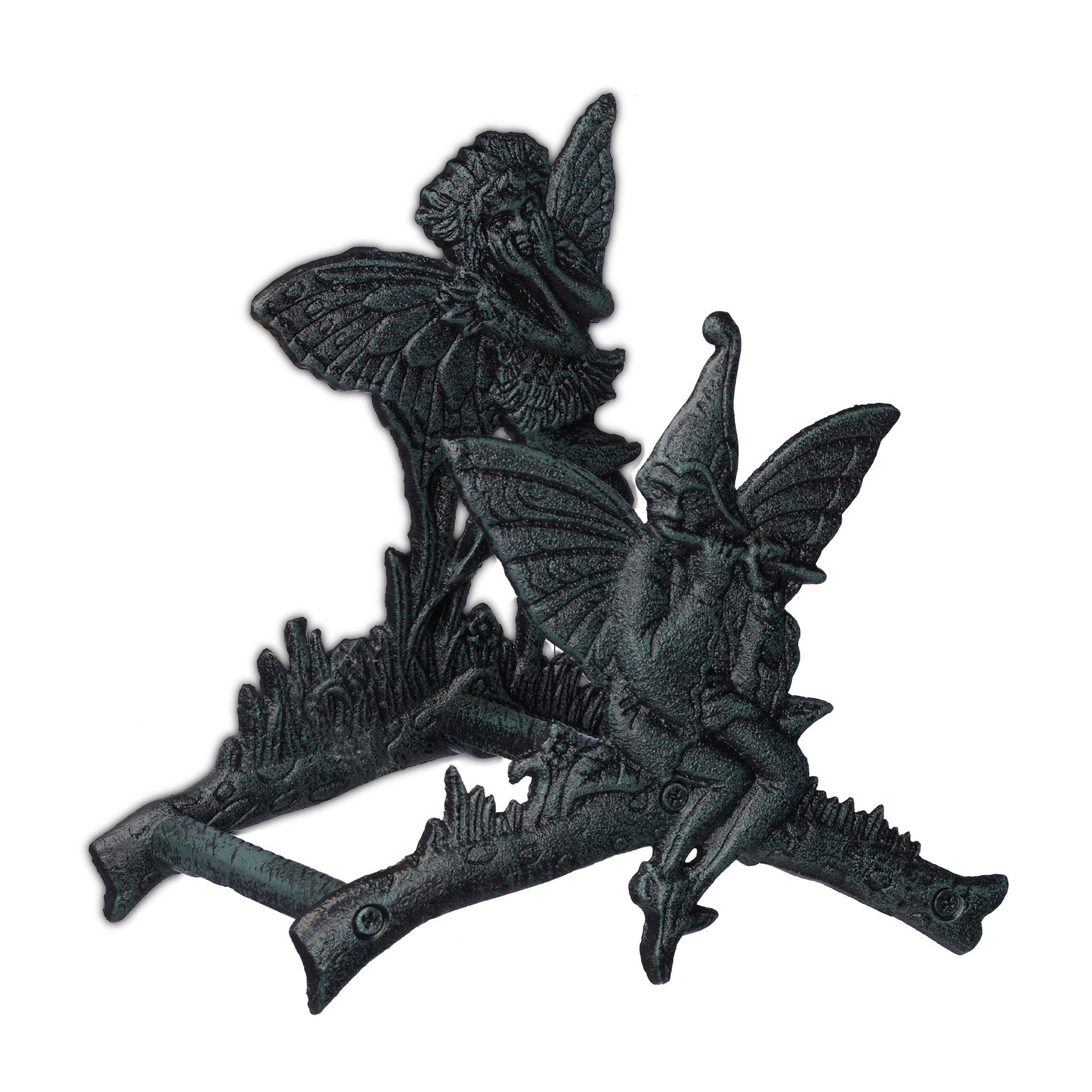 relaxdays Schlauchhalterung Schlauchhalter Elfen