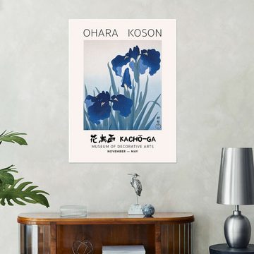 Posterlounge Poster Ohara Koson, Irises, 1925-1936, Wohnzimmer Orientalisches Flair Malerei