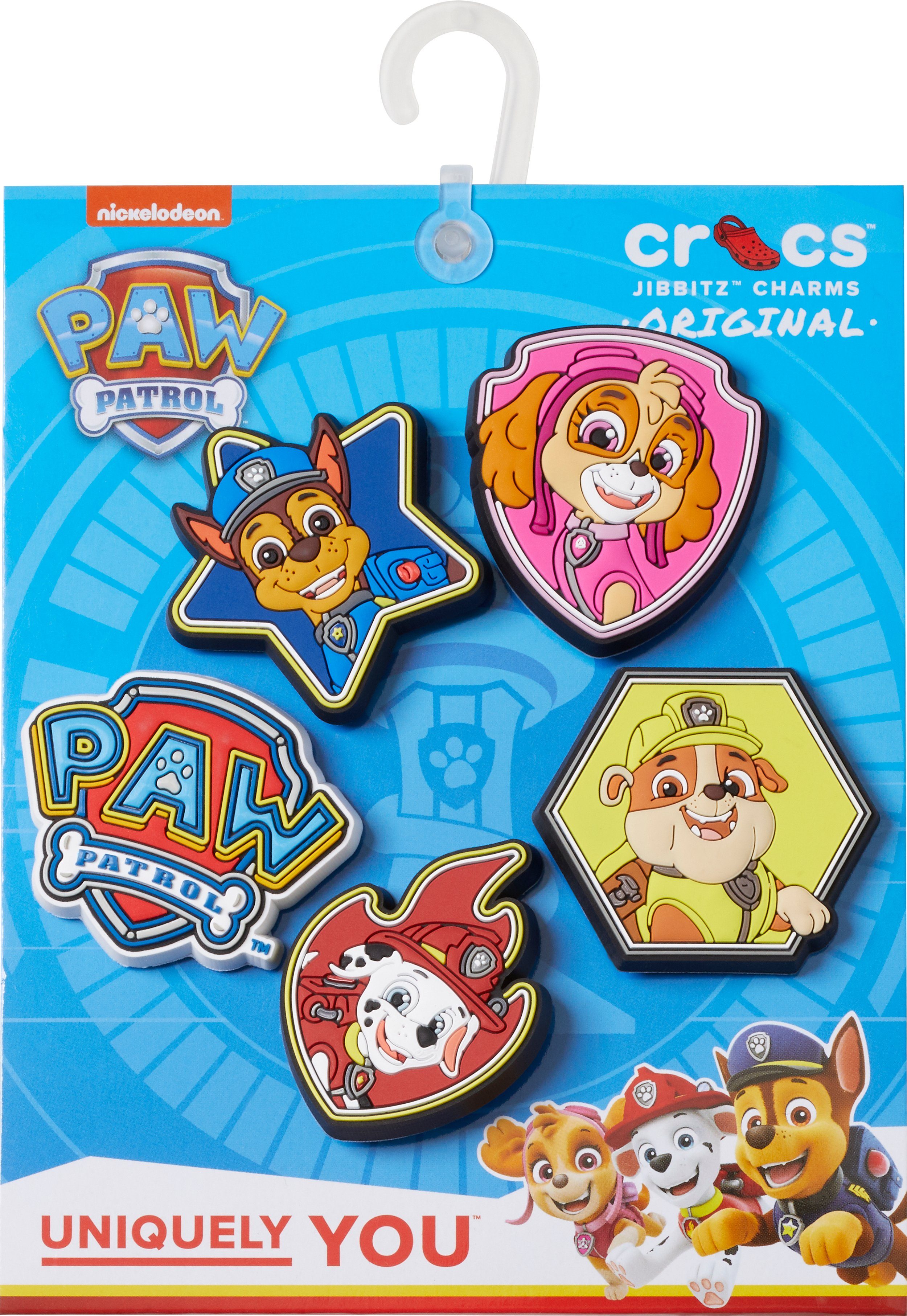 Crocs Schuhanstecker Jibbitz™ Paw Patrol (Set, 5-tlg., Kein Spielzeug. Nicht für Kinder unter 3 Jahren geeignet), mit verschiedenen Motiven