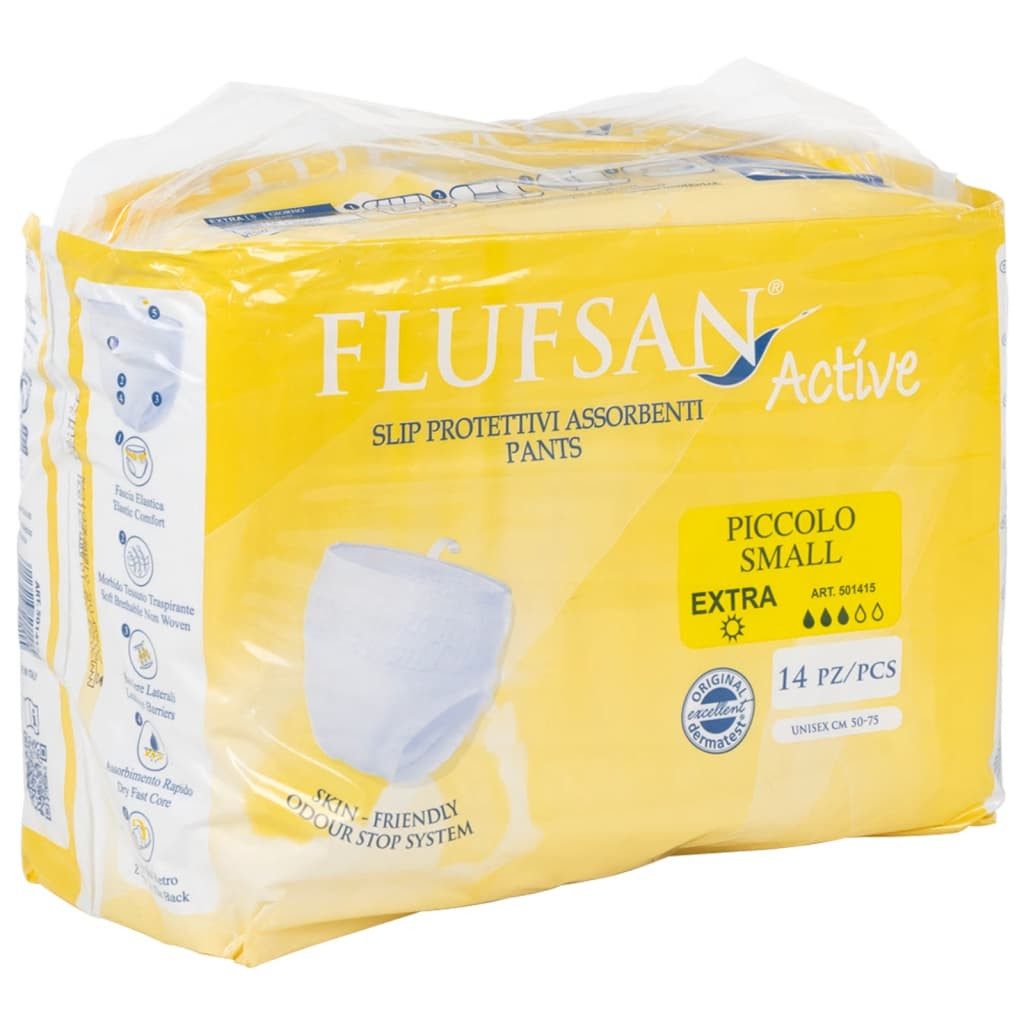 vidaXL Saugeinlage Flufsan Inkontinenzhosen für Erwachsene 14 Stk. Größe S