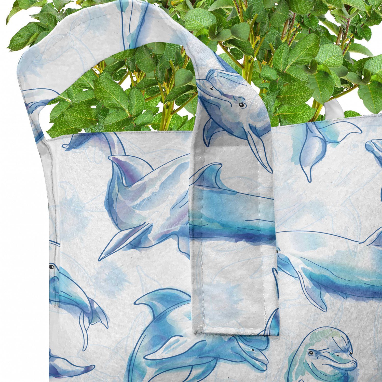 Abakuhaus Pflanzkübel hochleistungsfähig der für Delphine Stofftöpfe Griffen ocean Pflanzen, Skizze Life mit