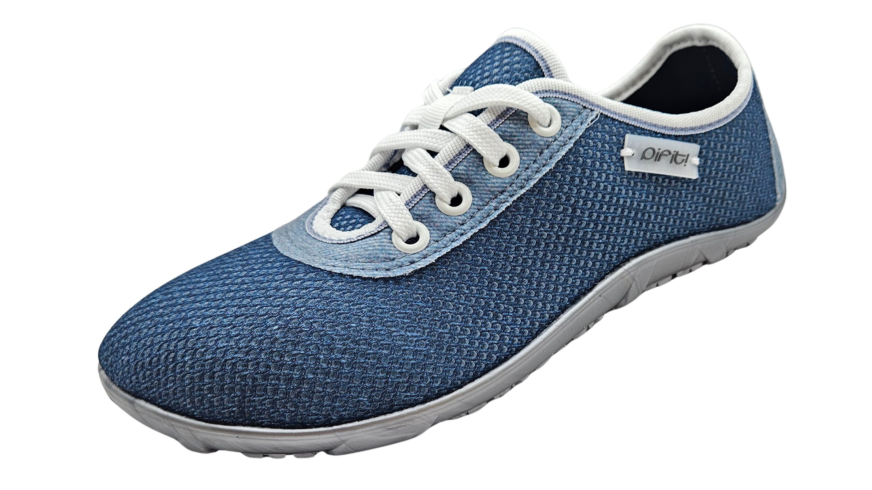 pifit! Sneaker "air", Mesh-Stretchmaterial, jeansblau Barfußschuh leichtfüßig durch Frühling und Sommer