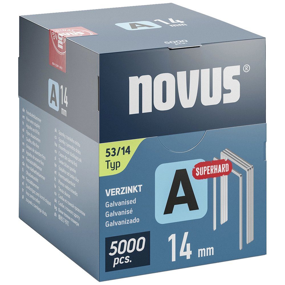 NOVUS Tackerklammer Novus Tools 042-0764 Feindrahtklammern Typ 53 5000 St. Abmessungen (L