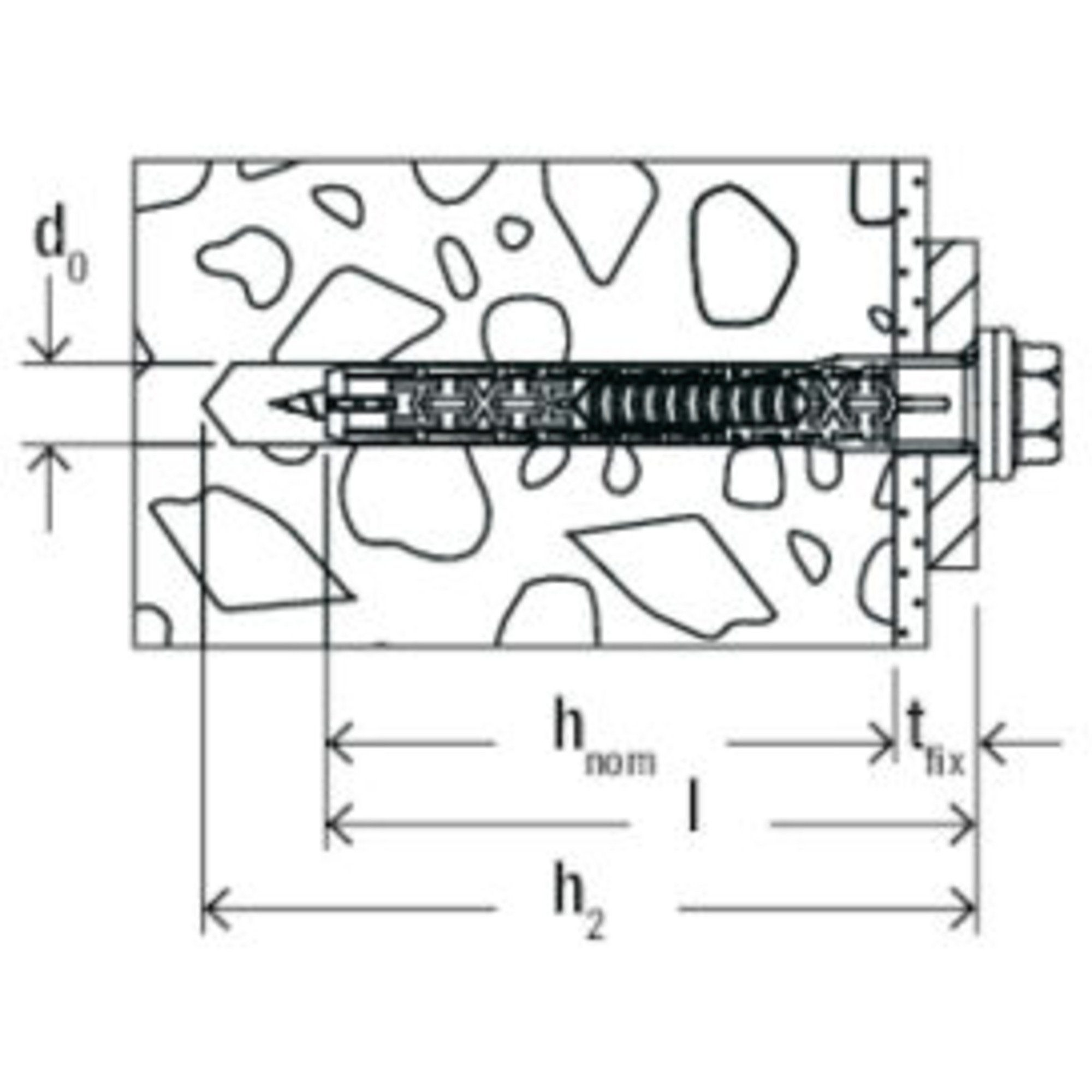 Fischer Universaldübel fischer Langschaftdübel DuoXpand 10x100 FUS