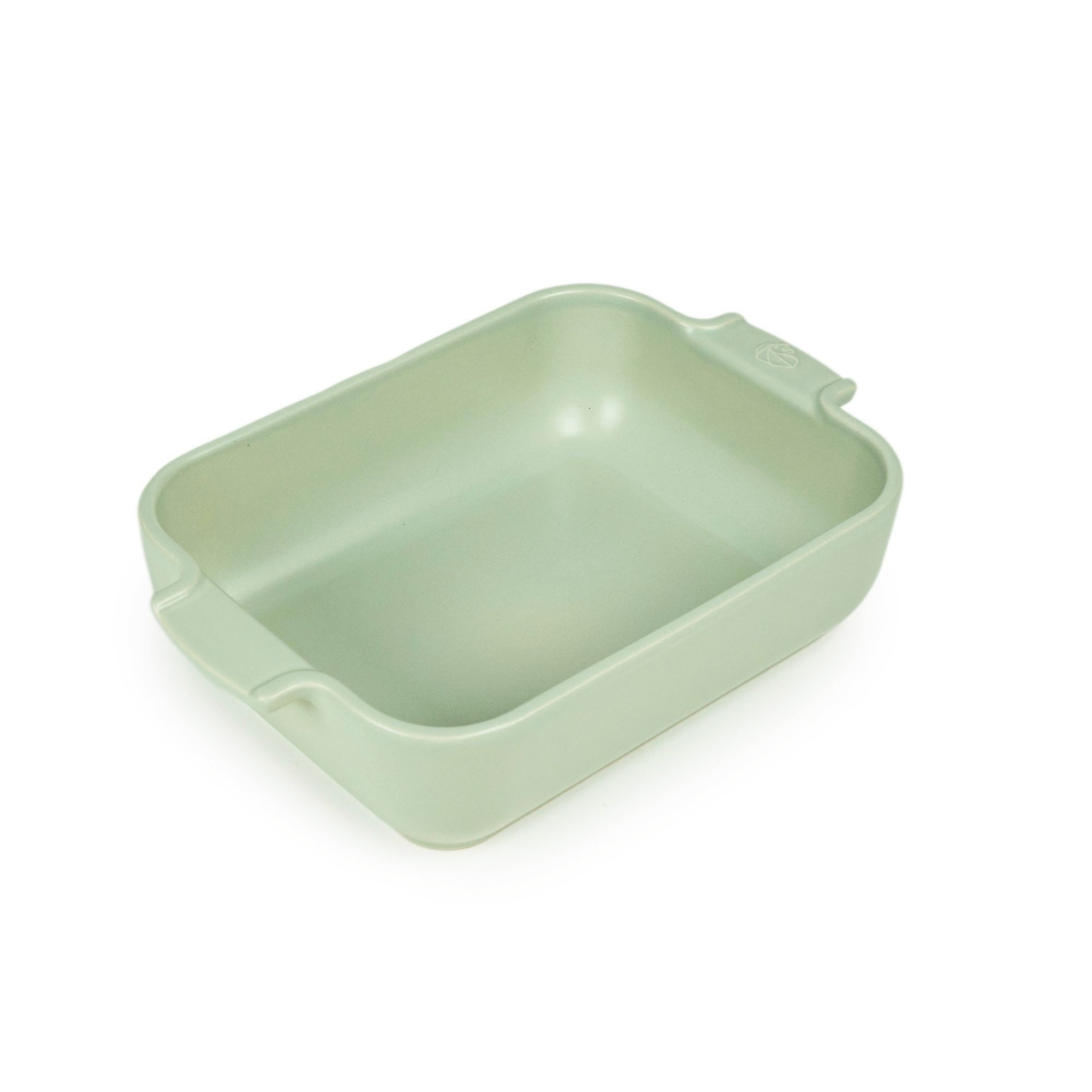 PEUGEOT Auflaufform Keramik APPOLIA 25cm Rechteckig Salbeigrün Spülmaschinenfest