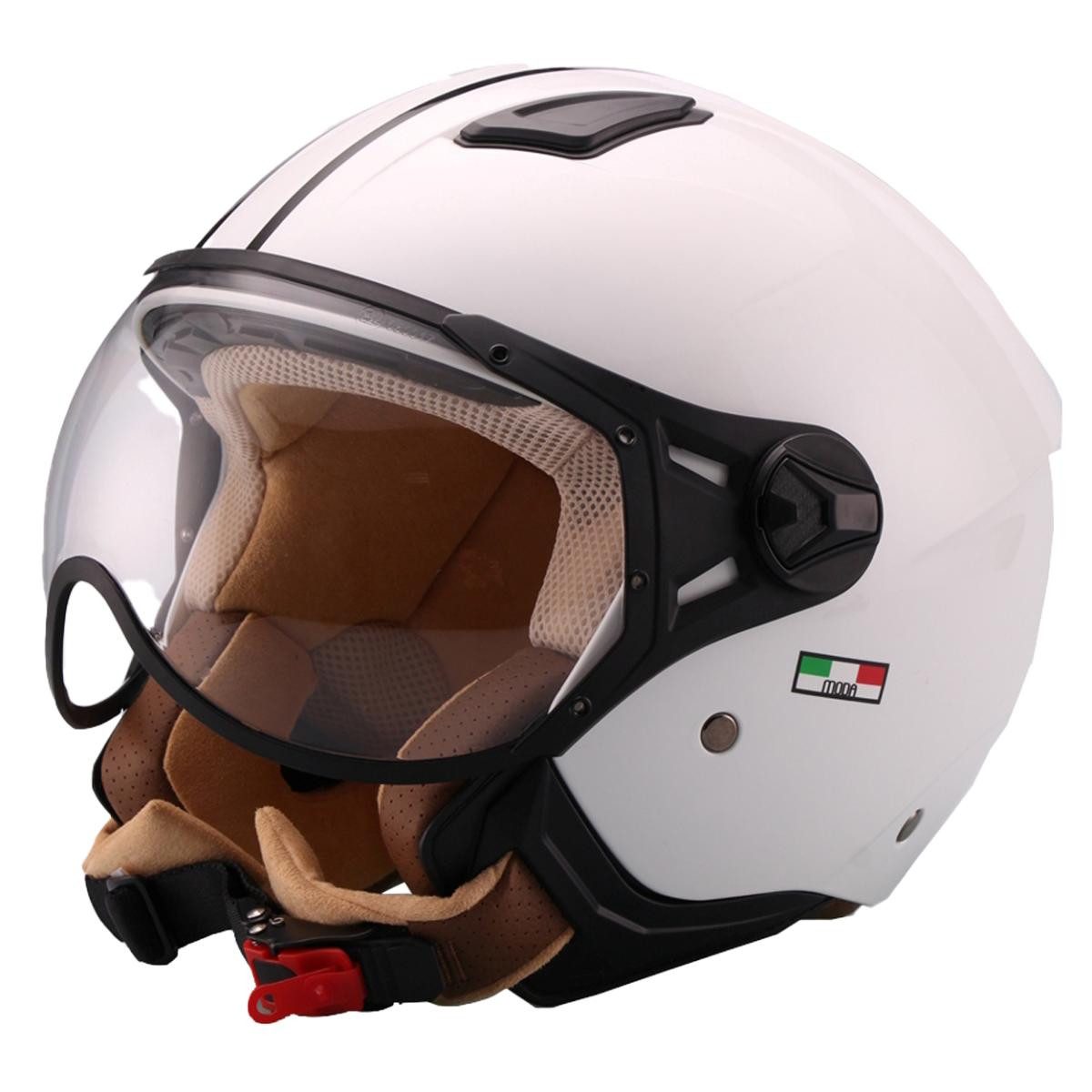 Vito Helmets Motorradhelm VITO MODA, Jethelm, Pilothelm, Rollerhelm, viele Farben, kurzes Visier