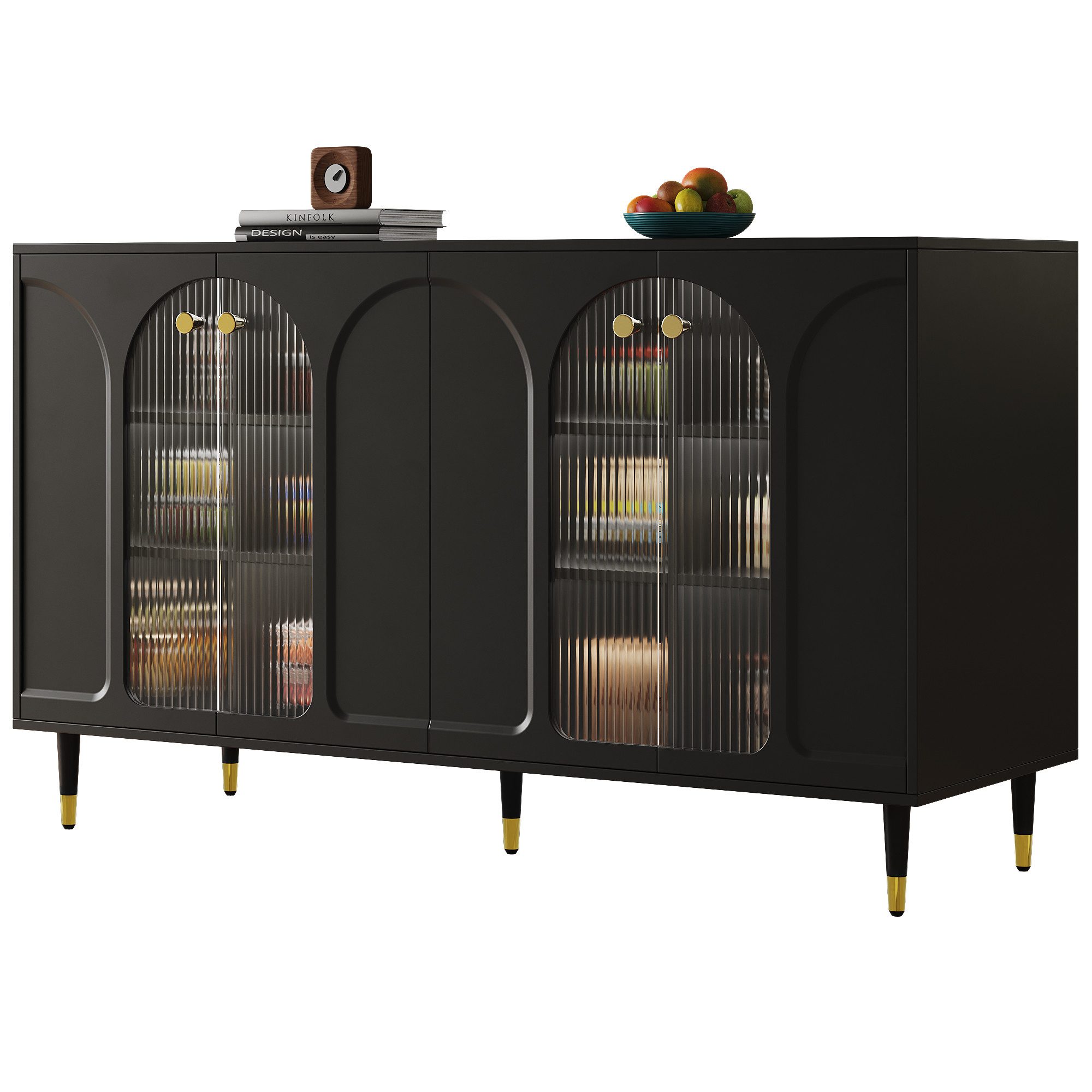 HAUSS SPOLE Sideboard mit dekorativen Metalldetail, günstig online kaufen