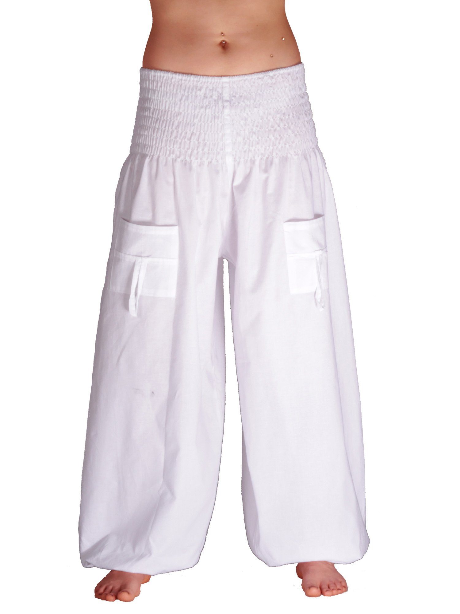 Herren Satin Baggy Hose - Japanische Haremshose Sommer