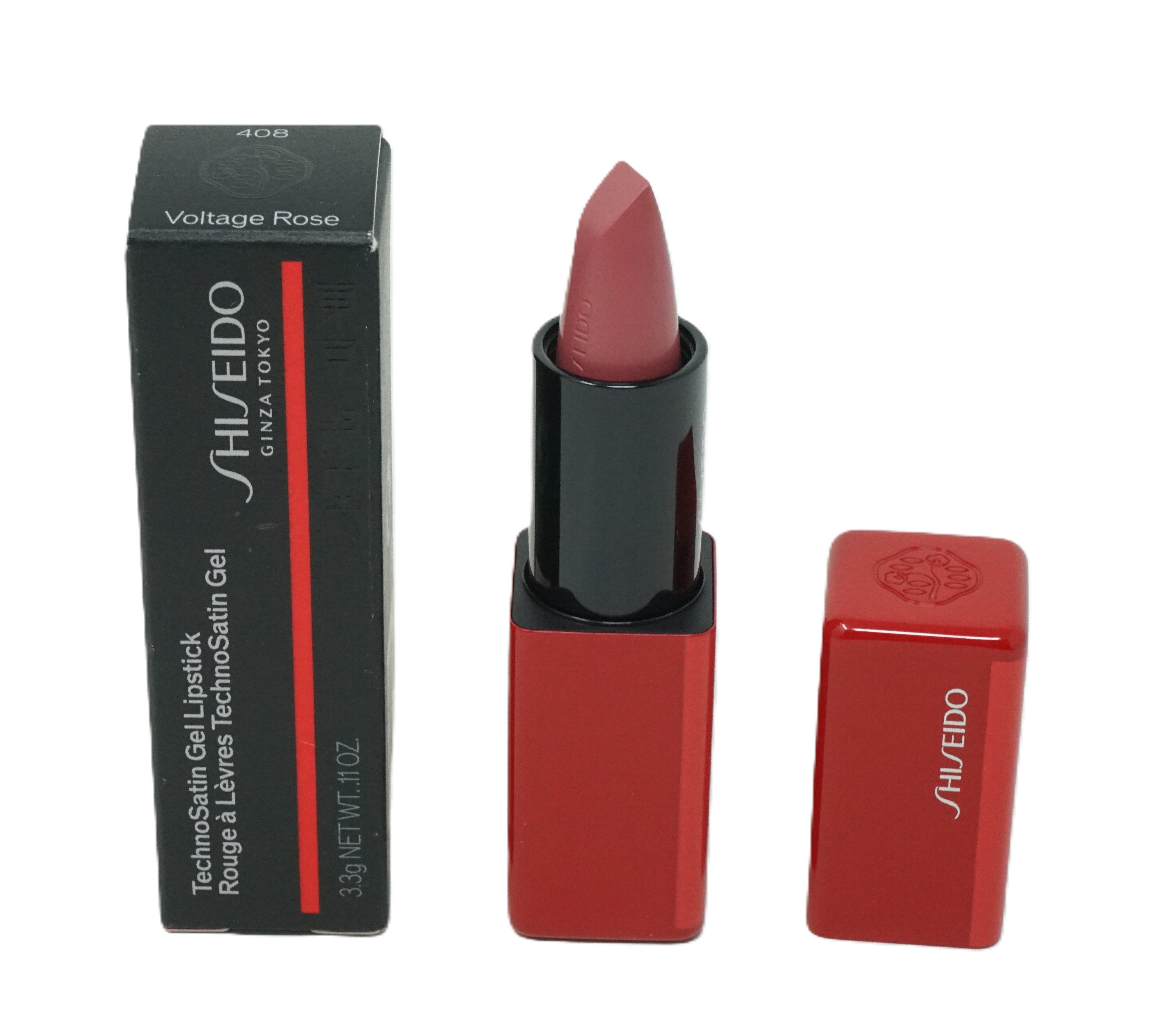 SHISEIDO Lippenstift Shiseido TechnoSatin Gel Lipstick 408 Voltage Rose 3,3g