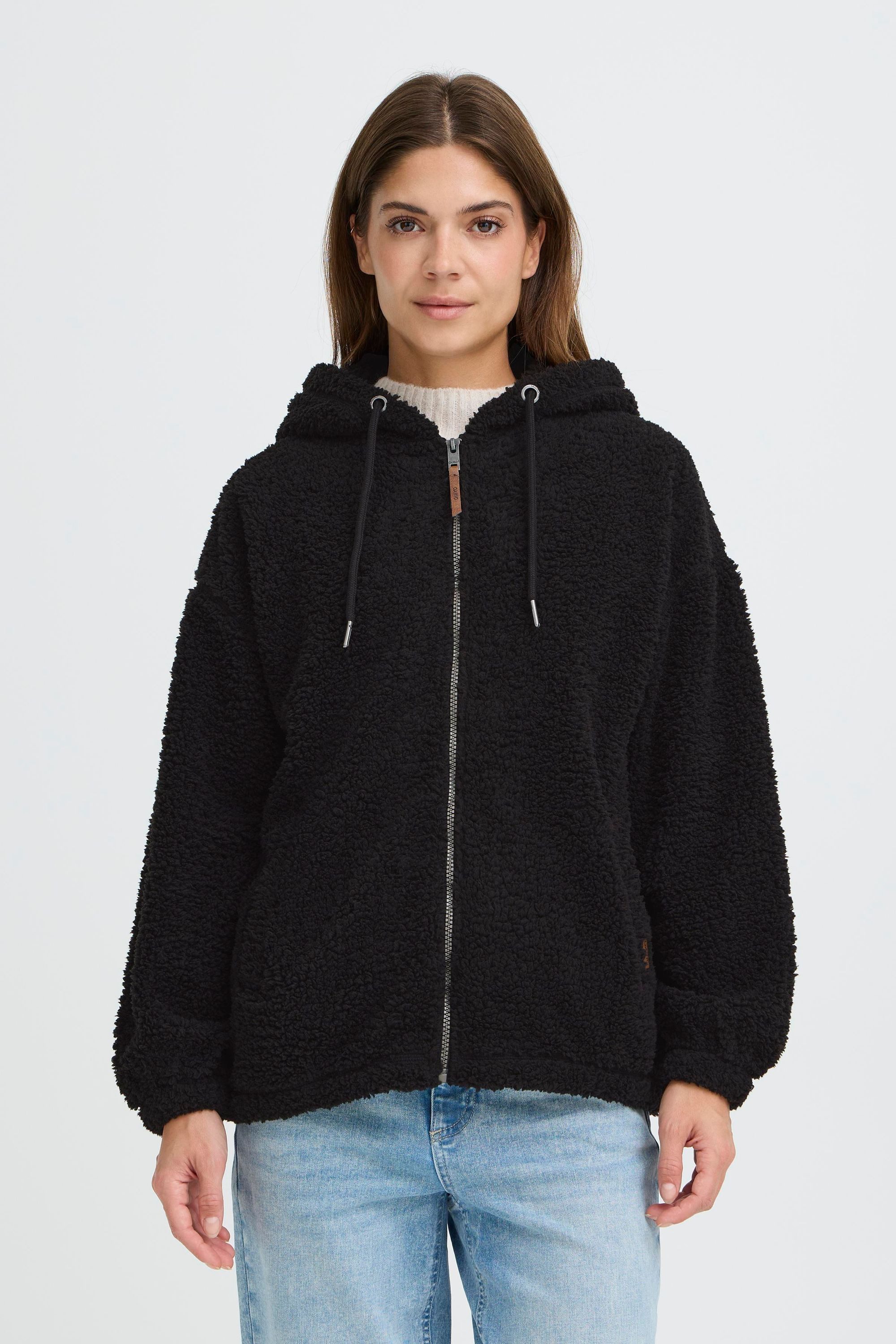 OXMO Kapuzensweatjacke OXBerina Gemütliche Kapuzenjacke