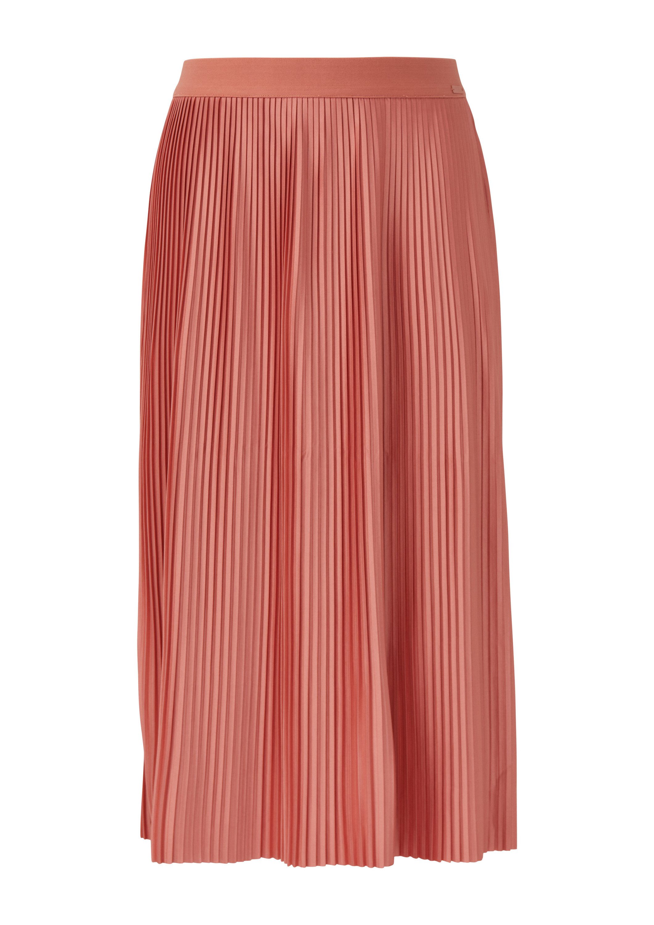 QS Midirock Rock Rock mit Plisseefalten und Elastikbund