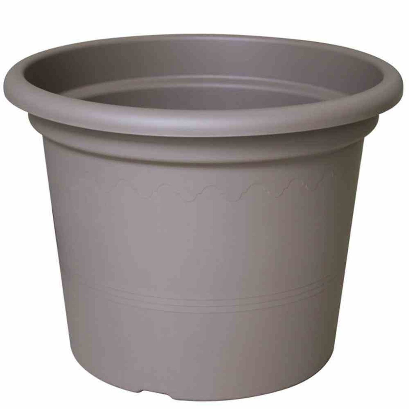 euro3plast Pflanzkübel Pflanzkübel GEO 55 cm taupe