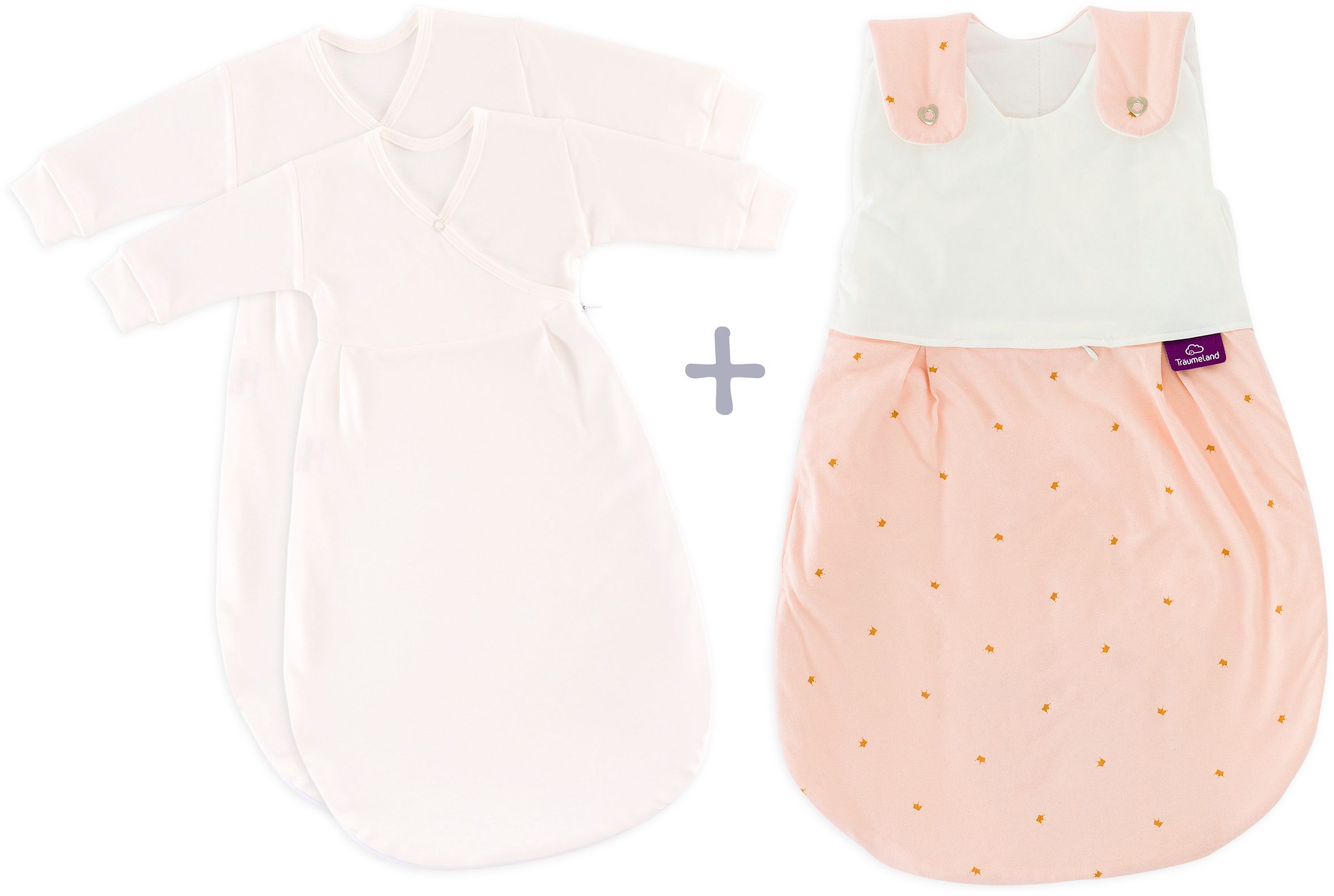 Träumeland Babyschlafsack Babyschlafsack LIEBMICH 3tlg. Set Märchengold (3 tlg)