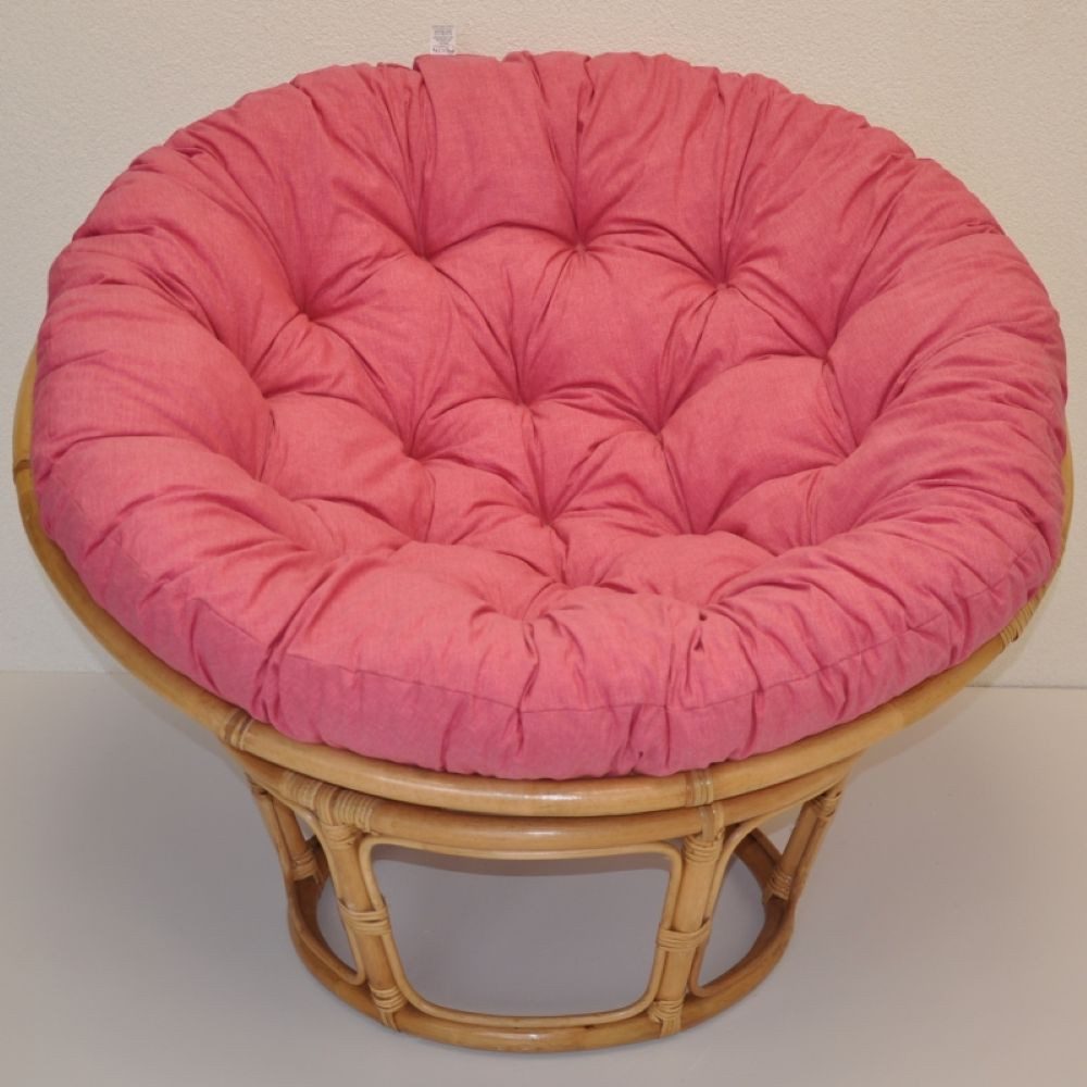 Rattani Rattanstuhl Papasansessel Rattan Papasan inkl. Polster D 115 cm Fb. honig, XL Papasan Sessel D 115 cm