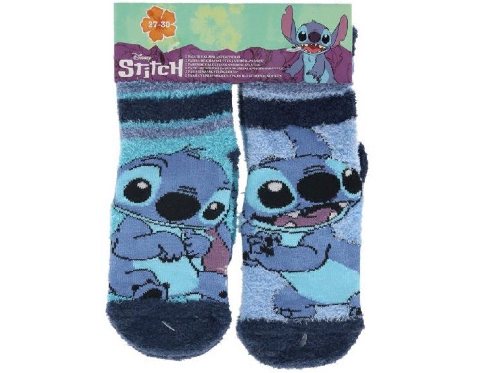 Stitch ABS-Socken Stoppersocken Anti Rutsch Socken blau günstig online kaufen