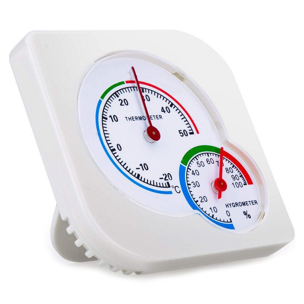 emeco Hygrometer 2 Stück Set Luftfeuchte Hygrometer Analog Thermometer Kombithermometer