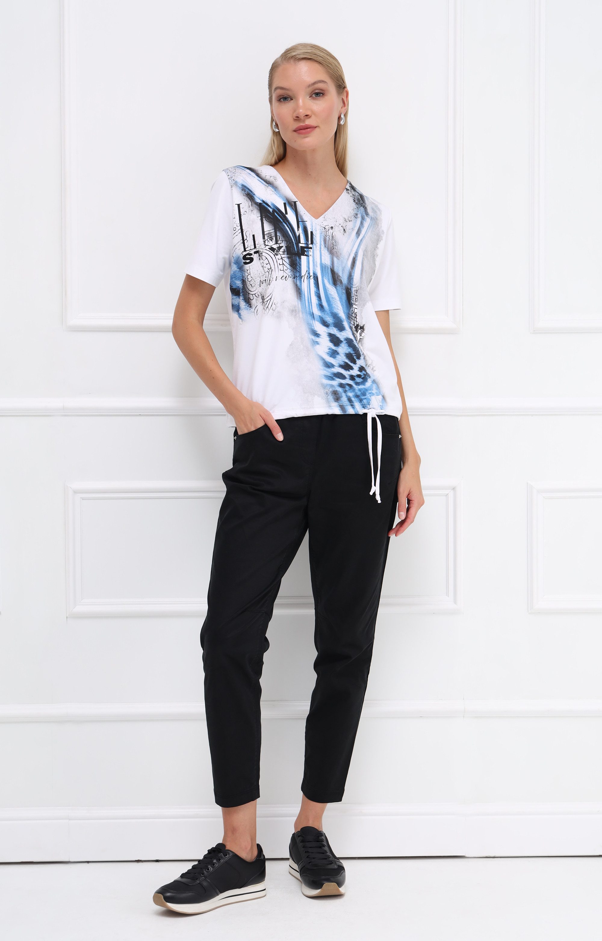 Passioni T-Shirt mit abstraktem Animal-Print – Bild 4 von 5