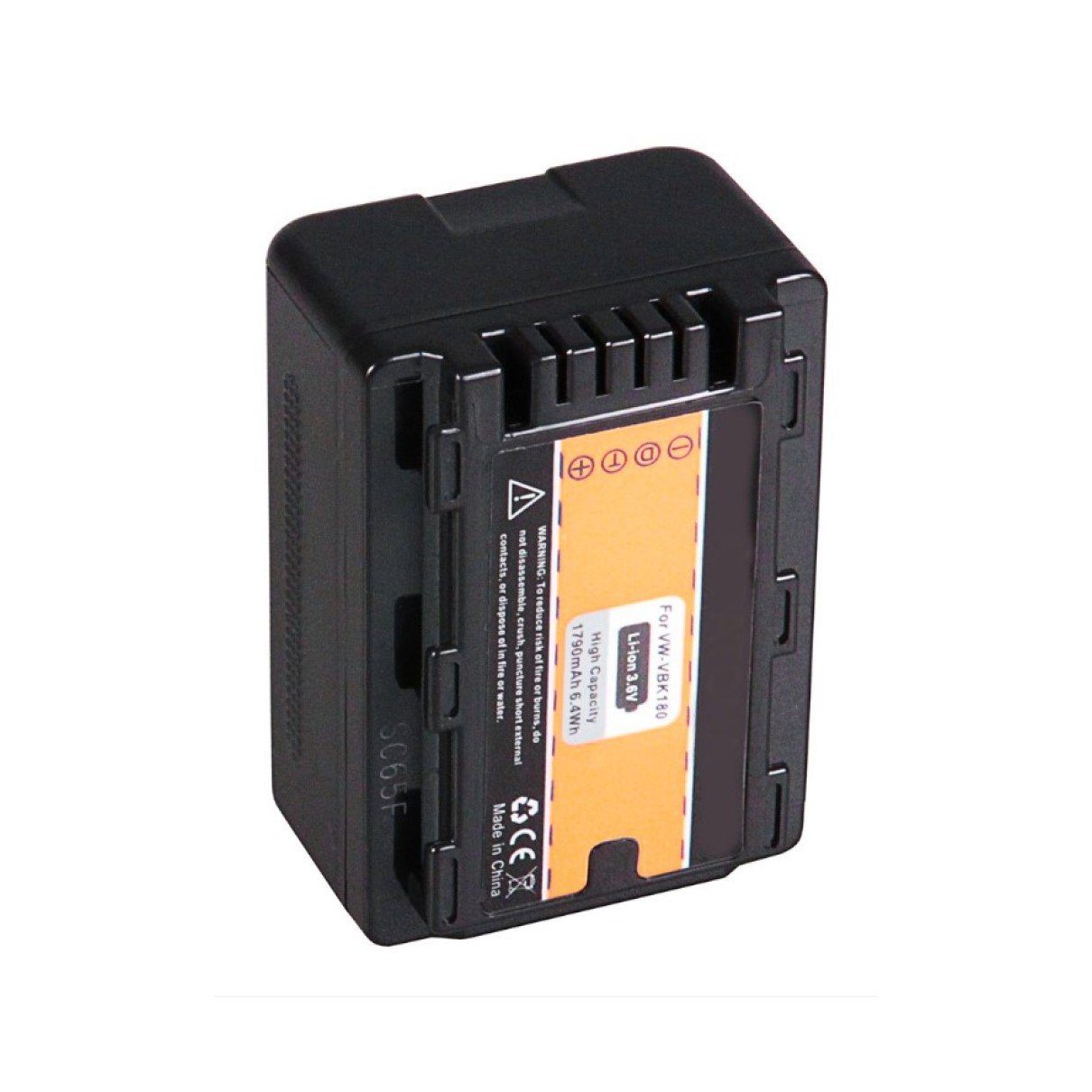 GOLDBATT 2x Akku für Panasonic maßgefertigte HDC- 100% durch 2 1790 + mit den SD80 inklusive Überhitzungsschutz (3,6 VW-VBK180 Kamera-Akku Ersatzakku VBK180-K Akkus Original VBK180 SD40 mAh RESTLAUFANZEIGE Passform HS60 St), kompatibel V