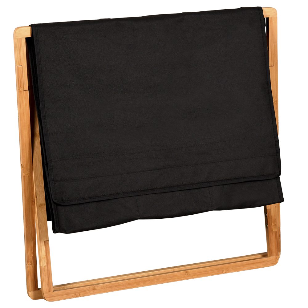 KESPER® Wäschebox Wäschesammler, FSC, schwarz (1 St), mit 3fach Einteilung