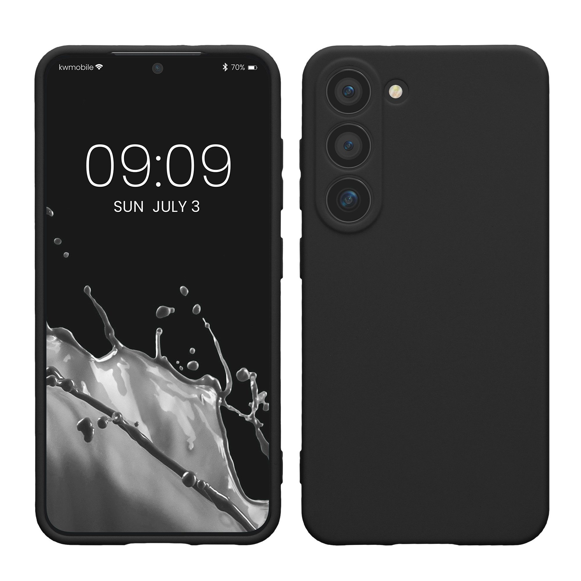 kwmobile Smartphone-Hülle Handyhülle für Samsung Galaxy S23 Hülle, Weiches Handy Silikon Case - Schutzhülle Cover