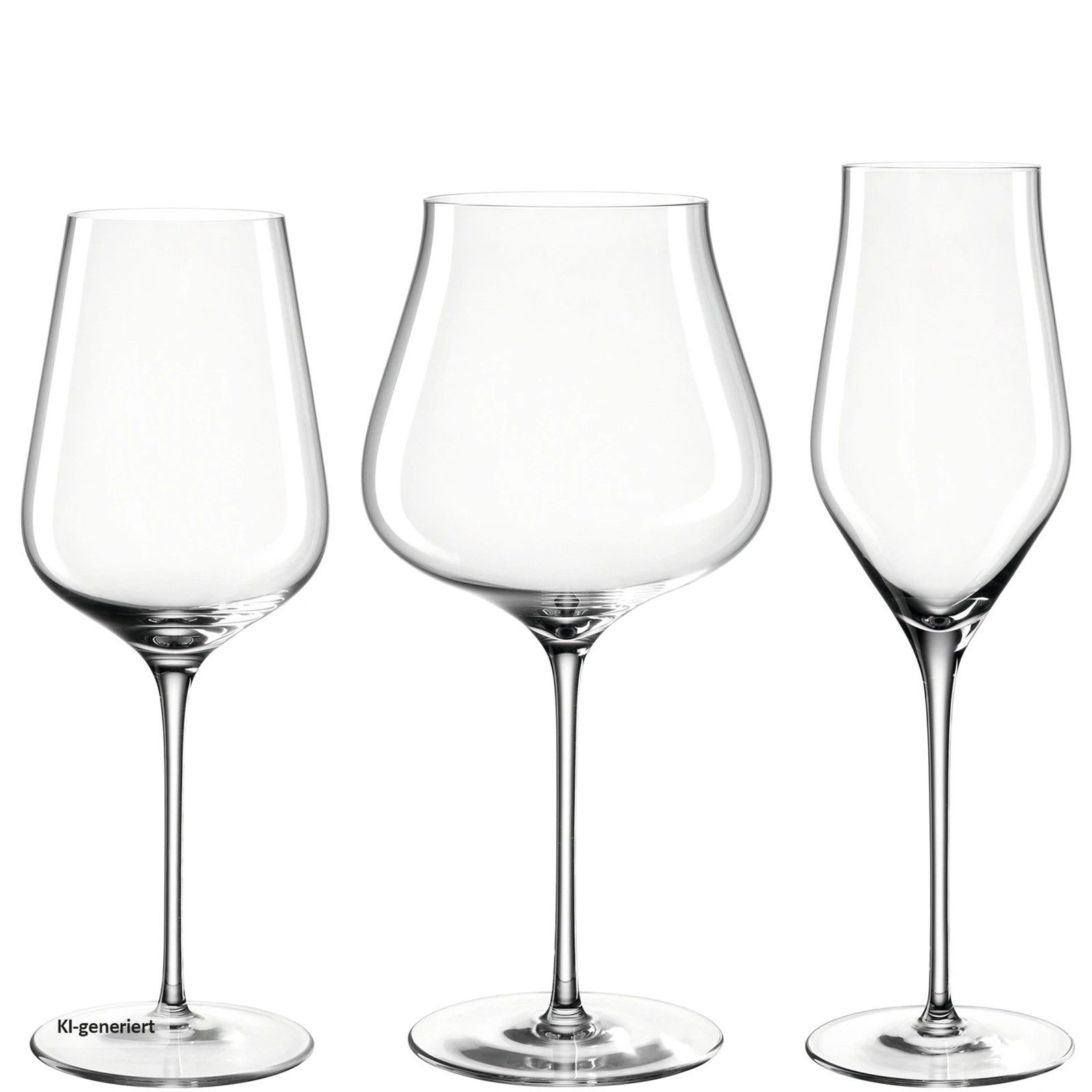 LEONARDO Gläser-Set Kelchgläser 12-teilig BRUNELLI, 12-tlg., Glas, 4 verschiedene Kelchgläser im Set