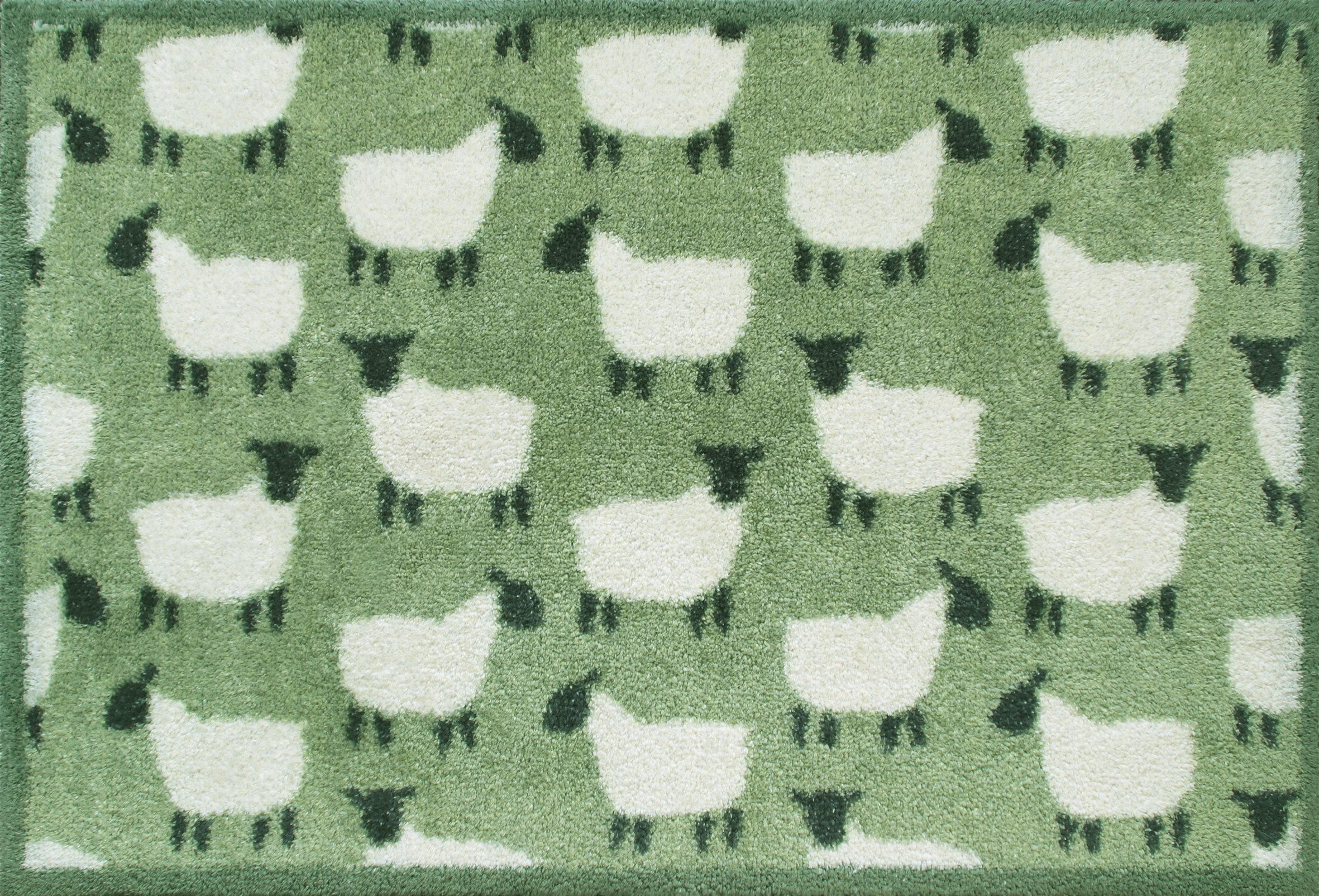 Turtle Mat Fußmatte Flock Green, rechteckig, Höhe: 9 mm